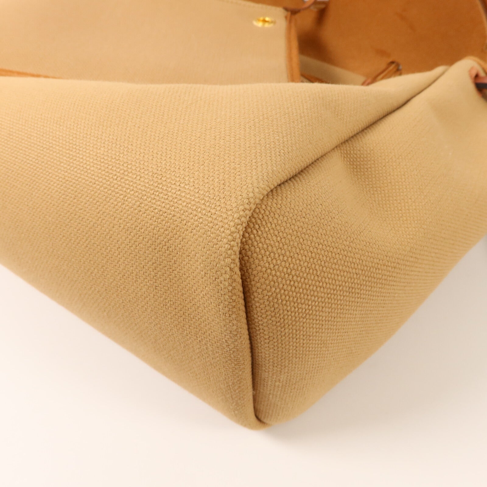 HERMES 帆布Herbag PM手挽肩背兩用袋Chai/Naturel-Sable/Fauve/Cuivre