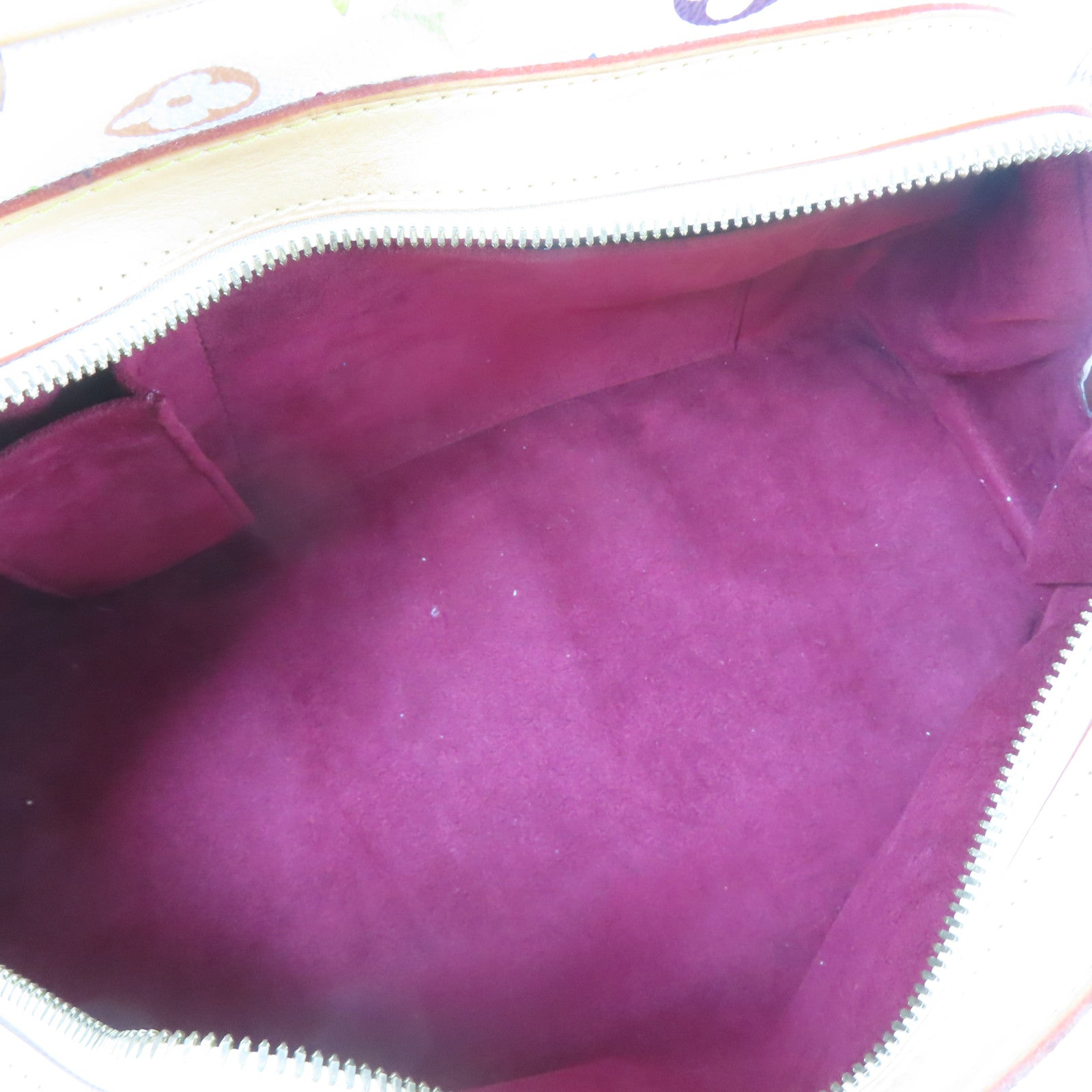 LOUIS VUITTON Monogram Multicolore Claudia金扣肩背袋白色/彩色