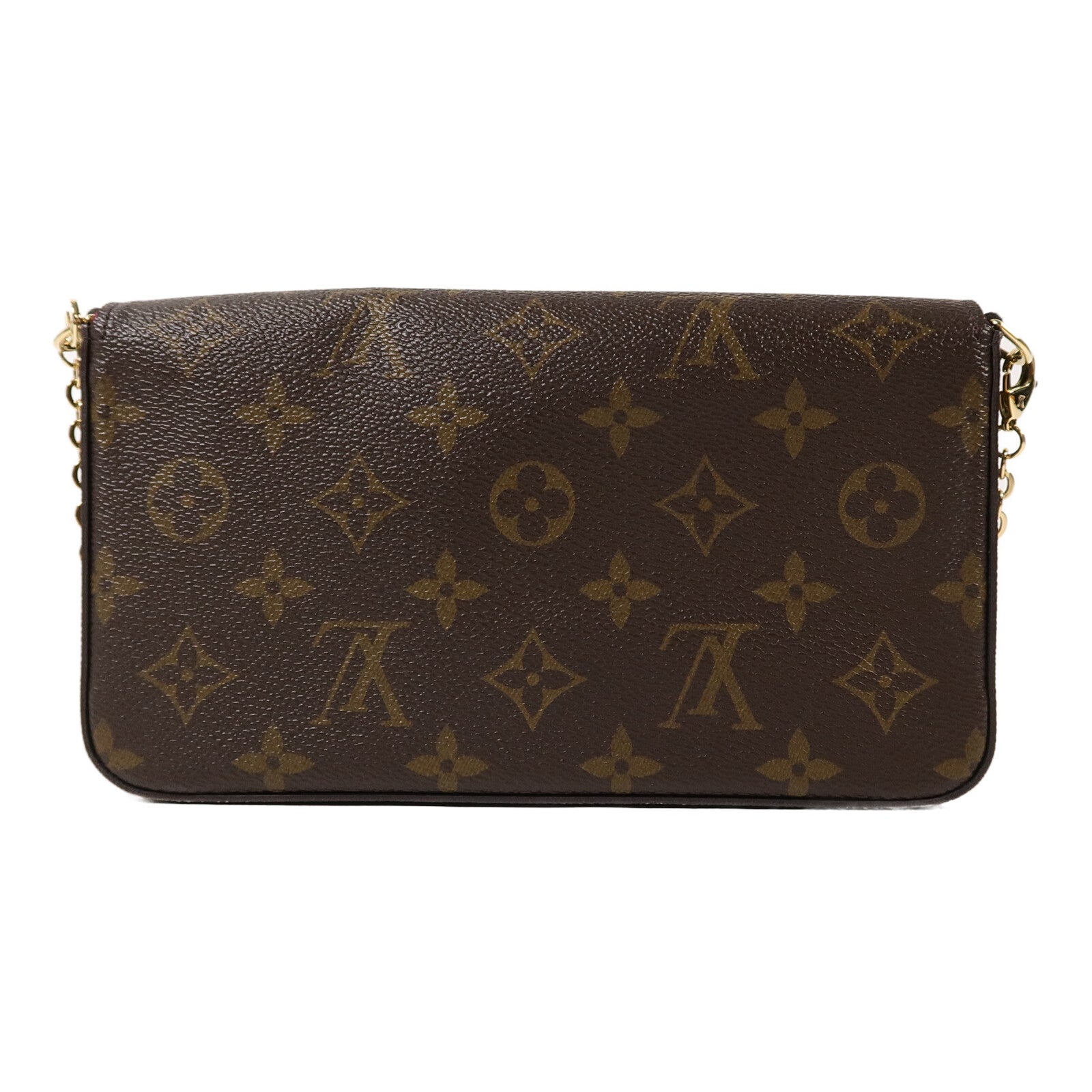 LOUIS VUITTON Monogram Pochette Felicie鏈帶肩背袋