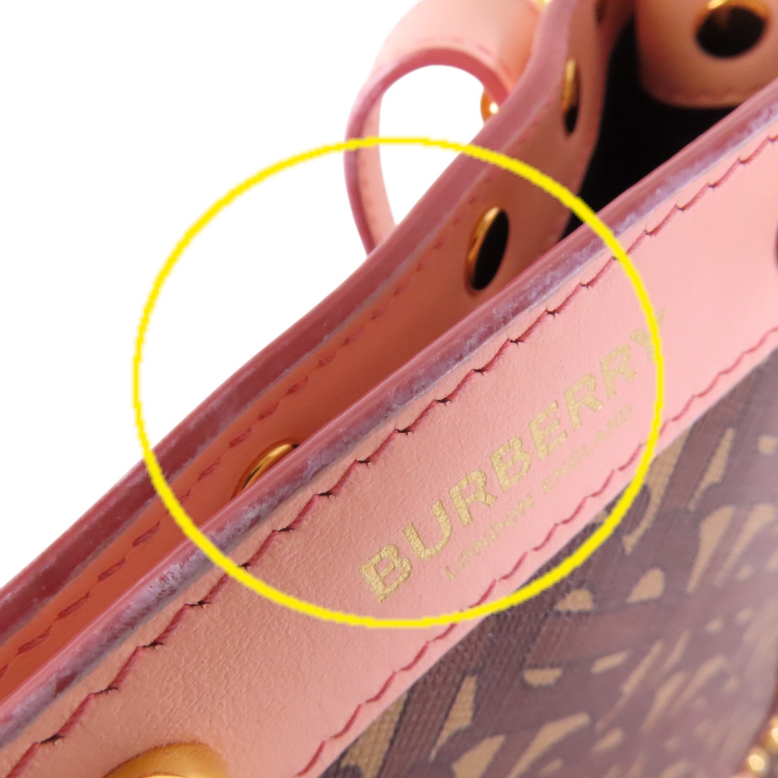 BURBERRY 塗層帆布Tote Bag金扣肩背袋