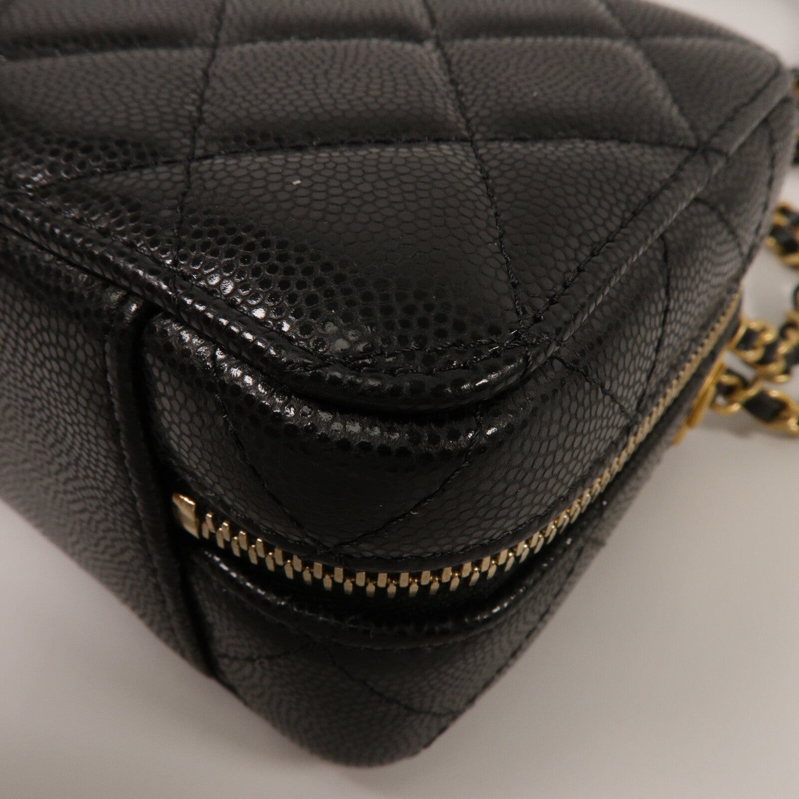 CHANEL 牛皮皮革Camera Bag鏈帶肩背袋
