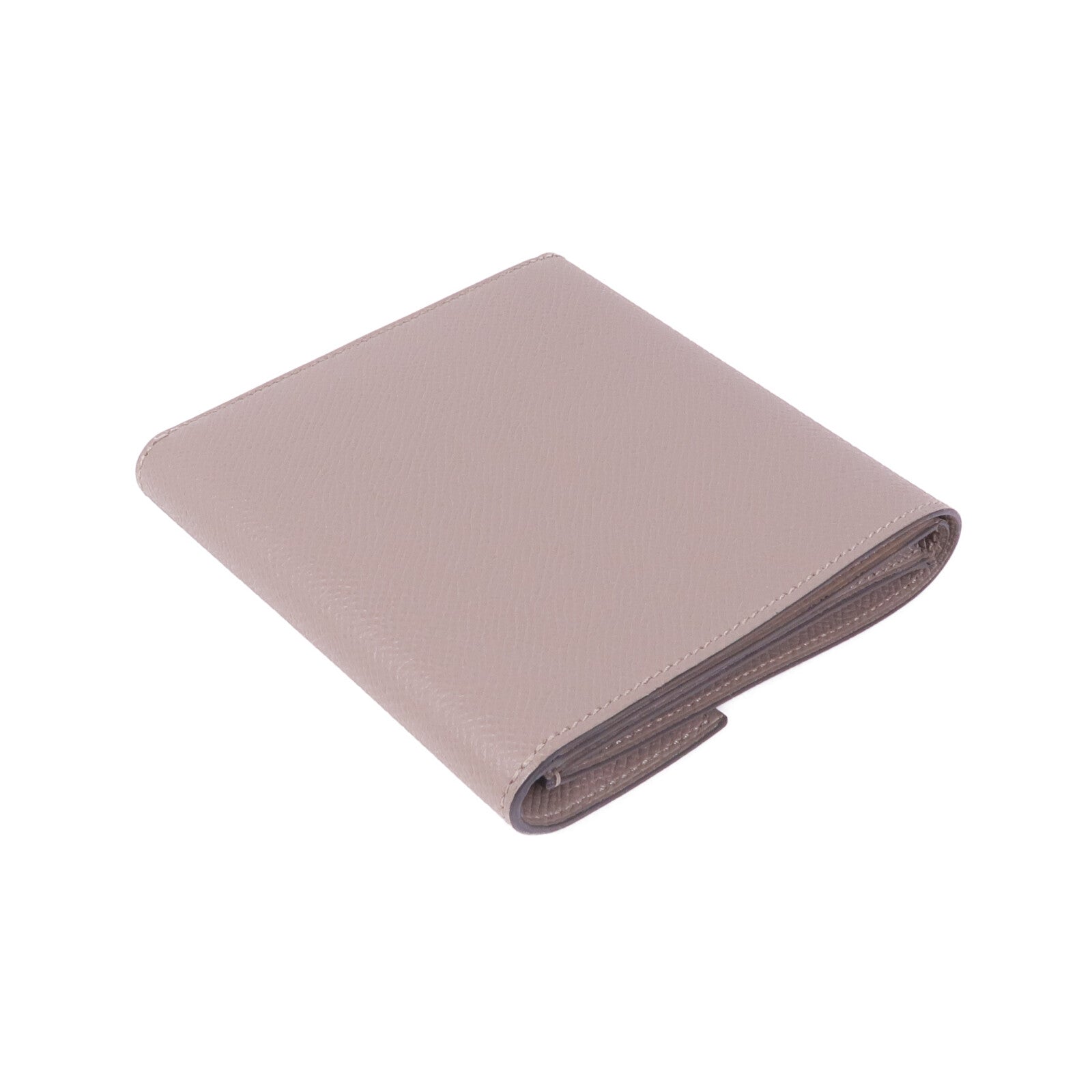 HERMES Epsom皮革Clic Wallet銀扣錢包Etoupe