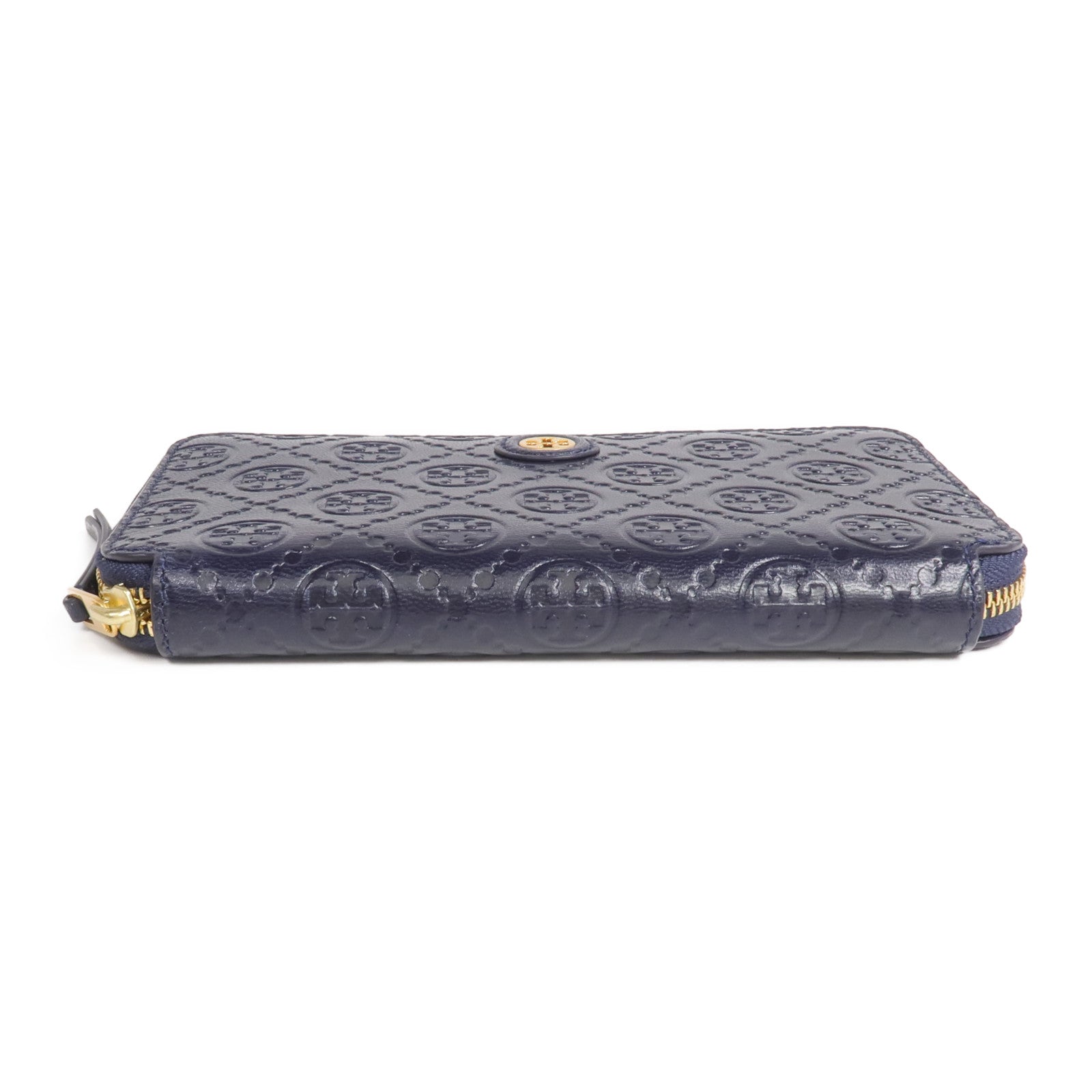 Tory Burch 牛皮皮革Zipper Long Wallet金扣長錢包