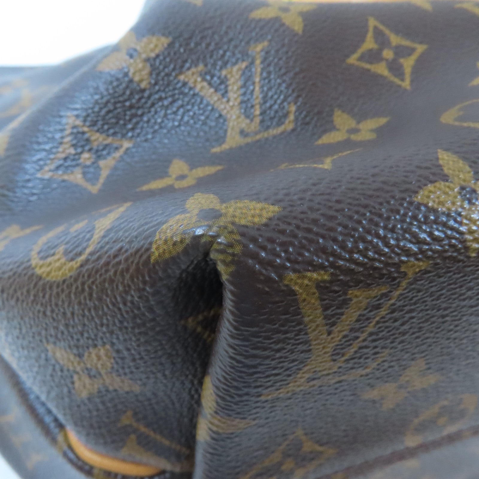LOUIS VUITTON Monogram Turenne MM金扣手挽肩背兩用袋棕色