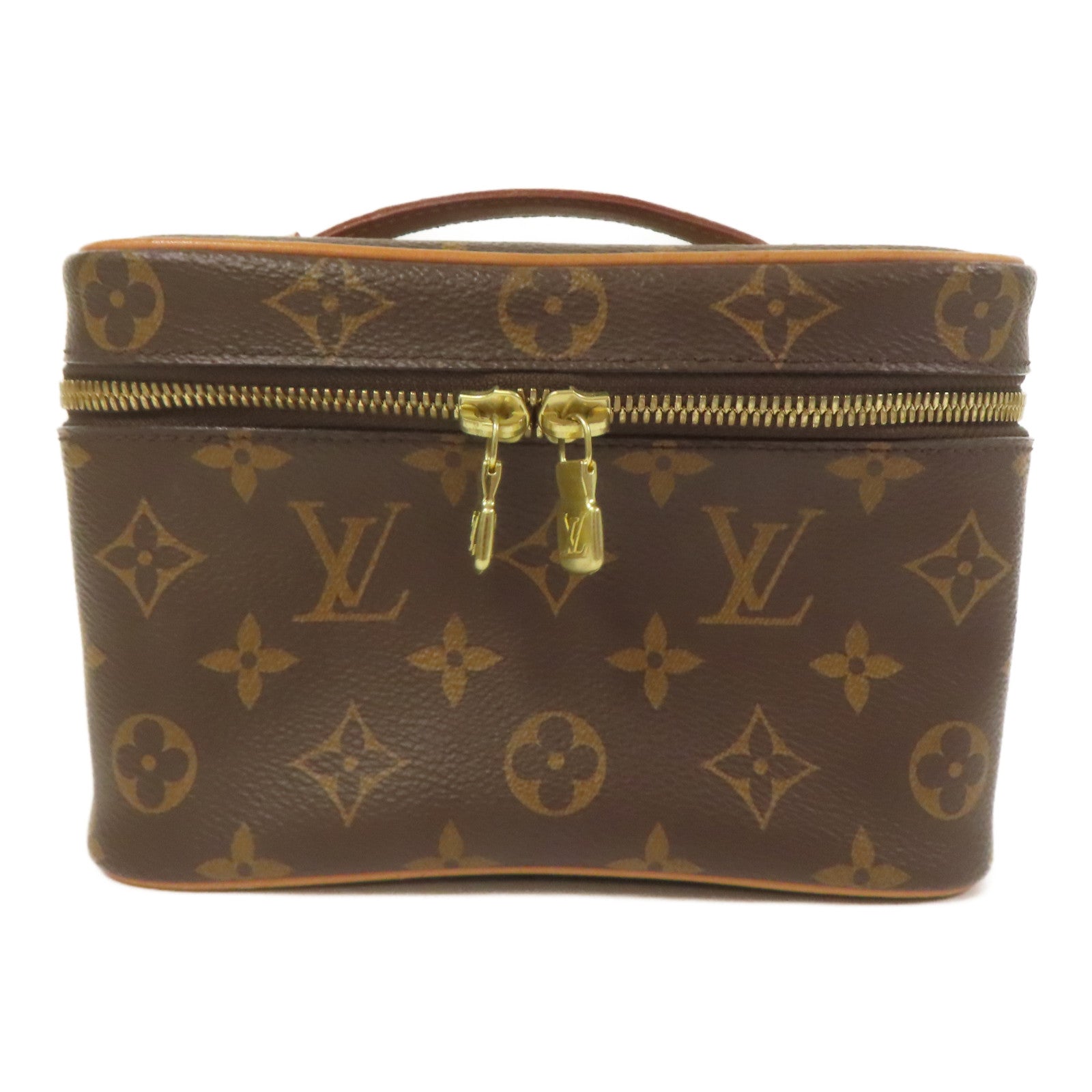 LOUIS VUITTON【激減優惠】 Monogram Nice Mini金扣手挽袋啡色