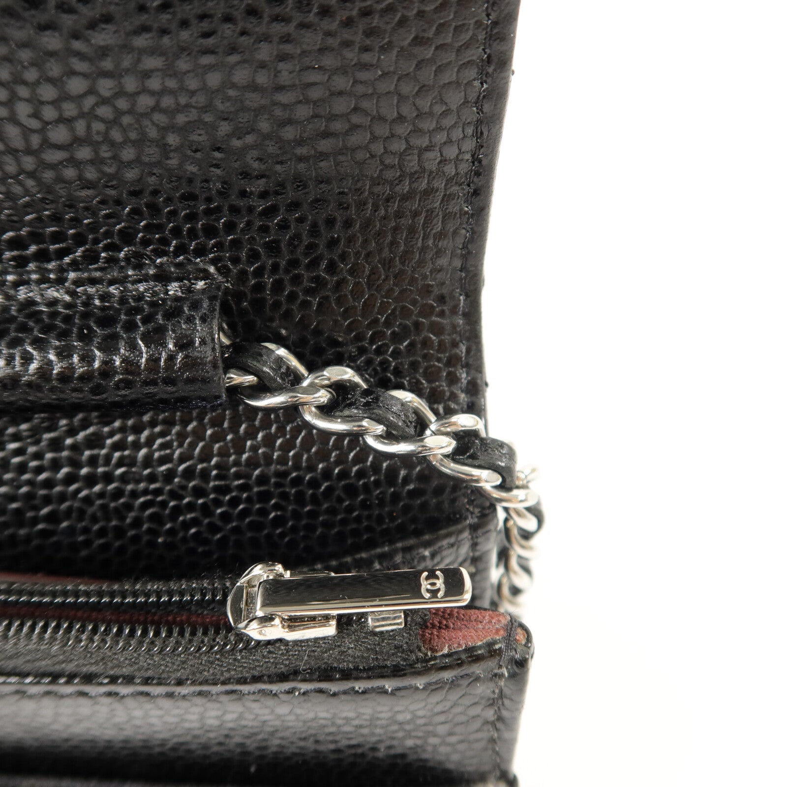 CHANEL 牛皮皮革WOC Wallet On Chain鏈帶肩背袋