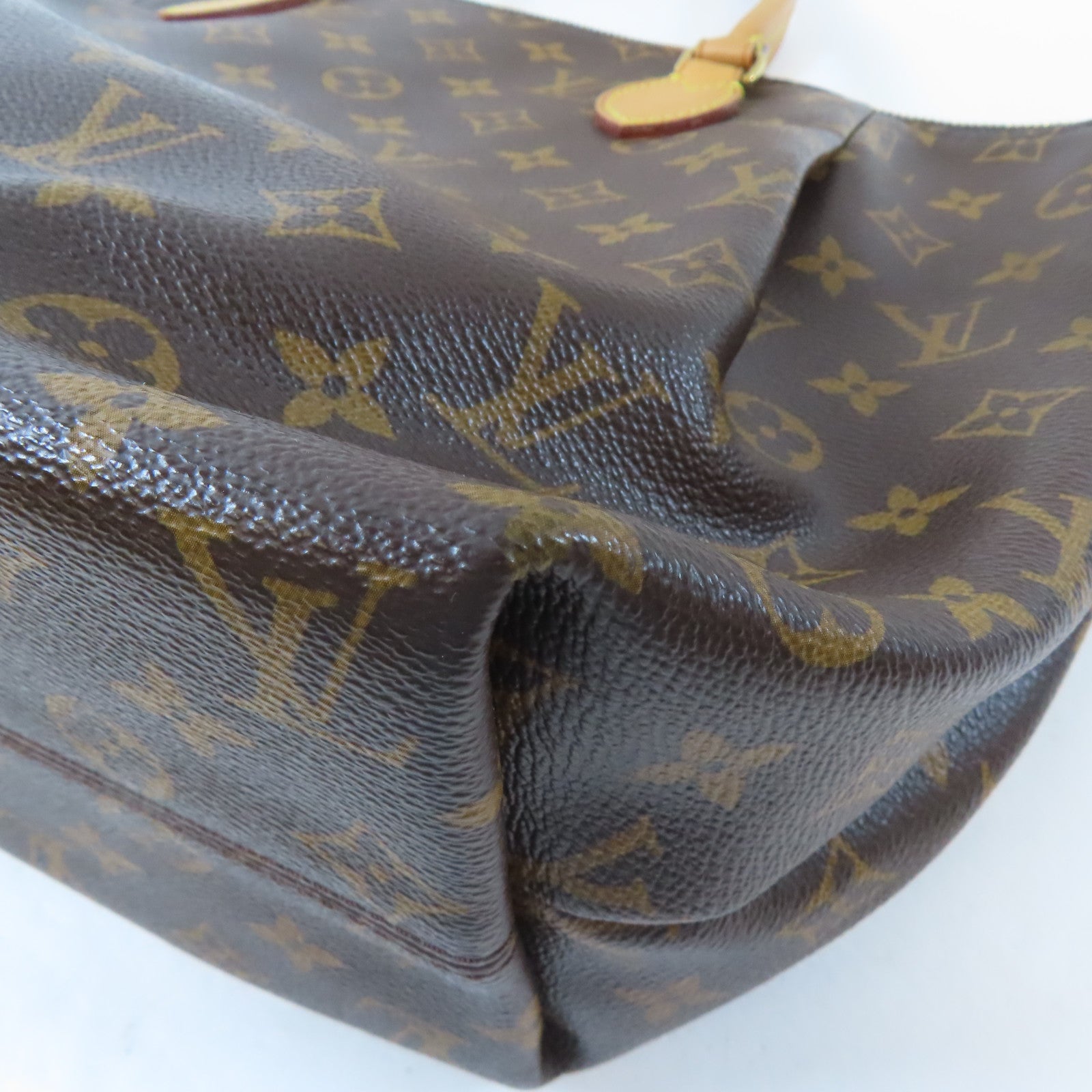 LOUIS VUITTON Monogram Turenne MM金扣手挽肩背兩用袋棕色