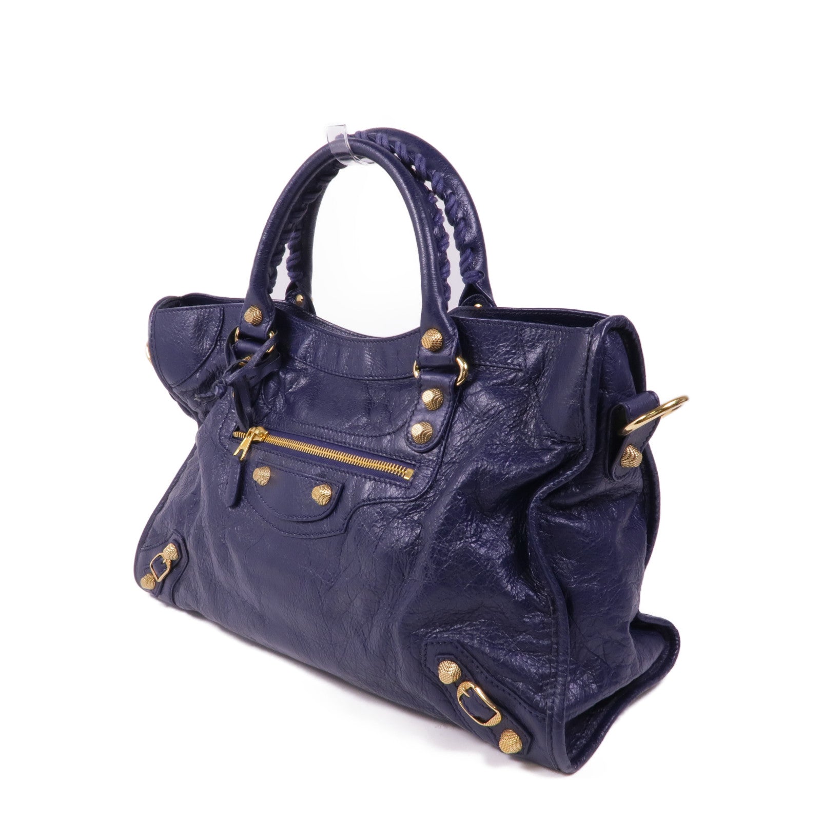 BALENCIAGA 牛皮皮革Giant City金扣手挽肩背兩用袋