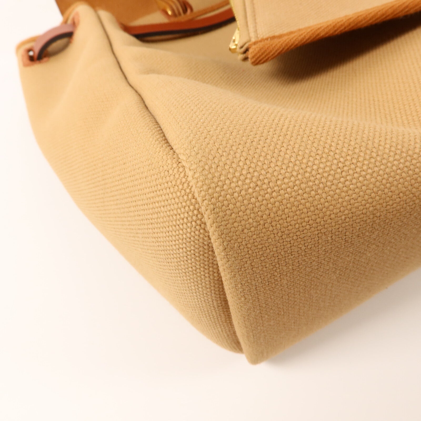 HERMES 帆布Herbag PM手挽肩背兩用袋Chai/Naturel-Sable/Fauve/Cuivre