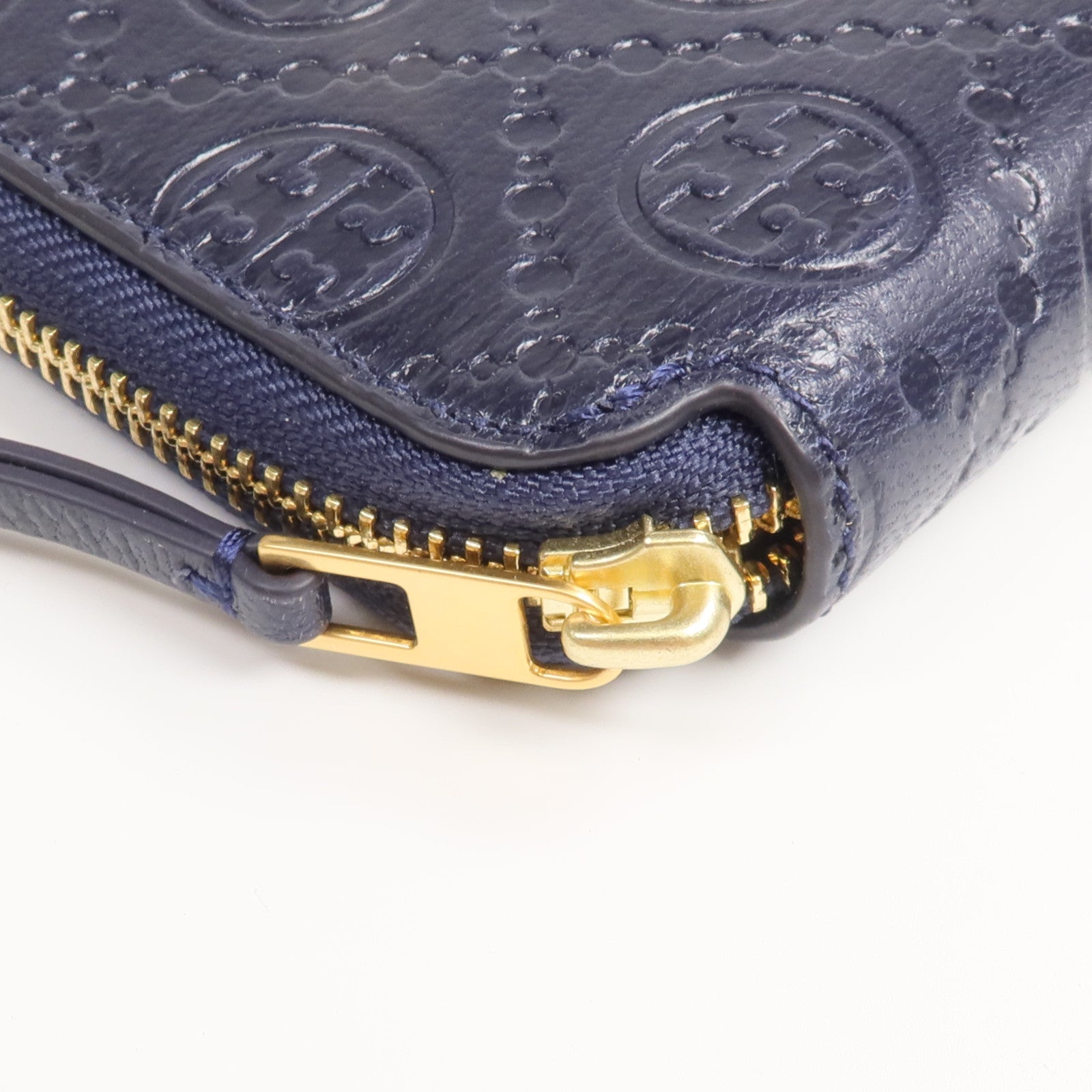 Tory Burch 牛皮皮革Zipper Long Wallet金扣長錢包