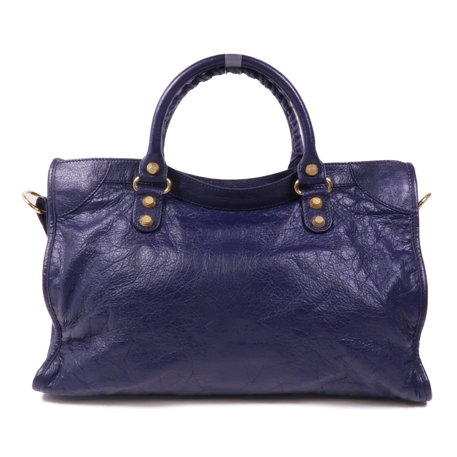 BALENCIAGA 牛皮皮革Giant City金扣手挽肩背兩用袋