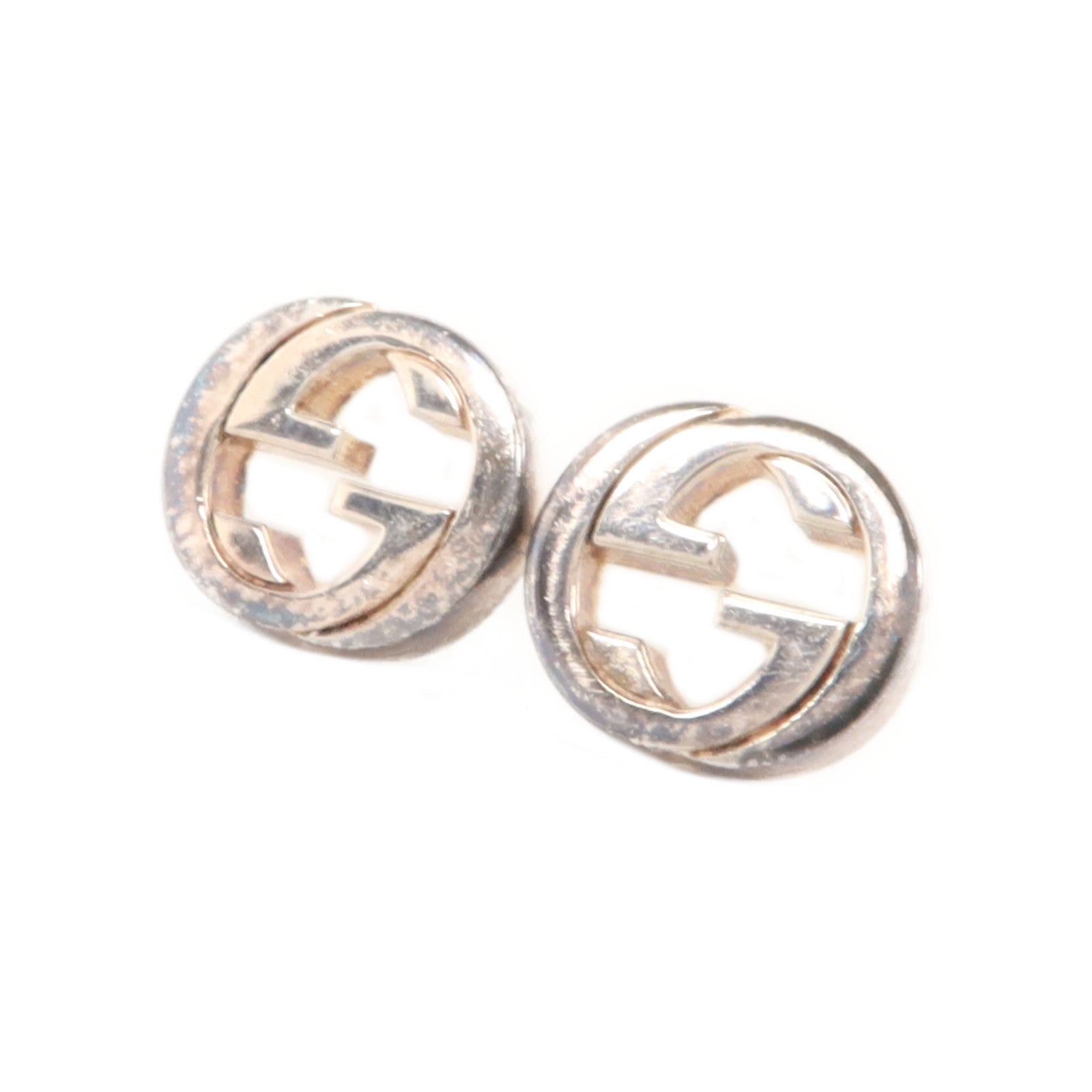 GUCCI 925純銀Interlocking G Earrings耳環