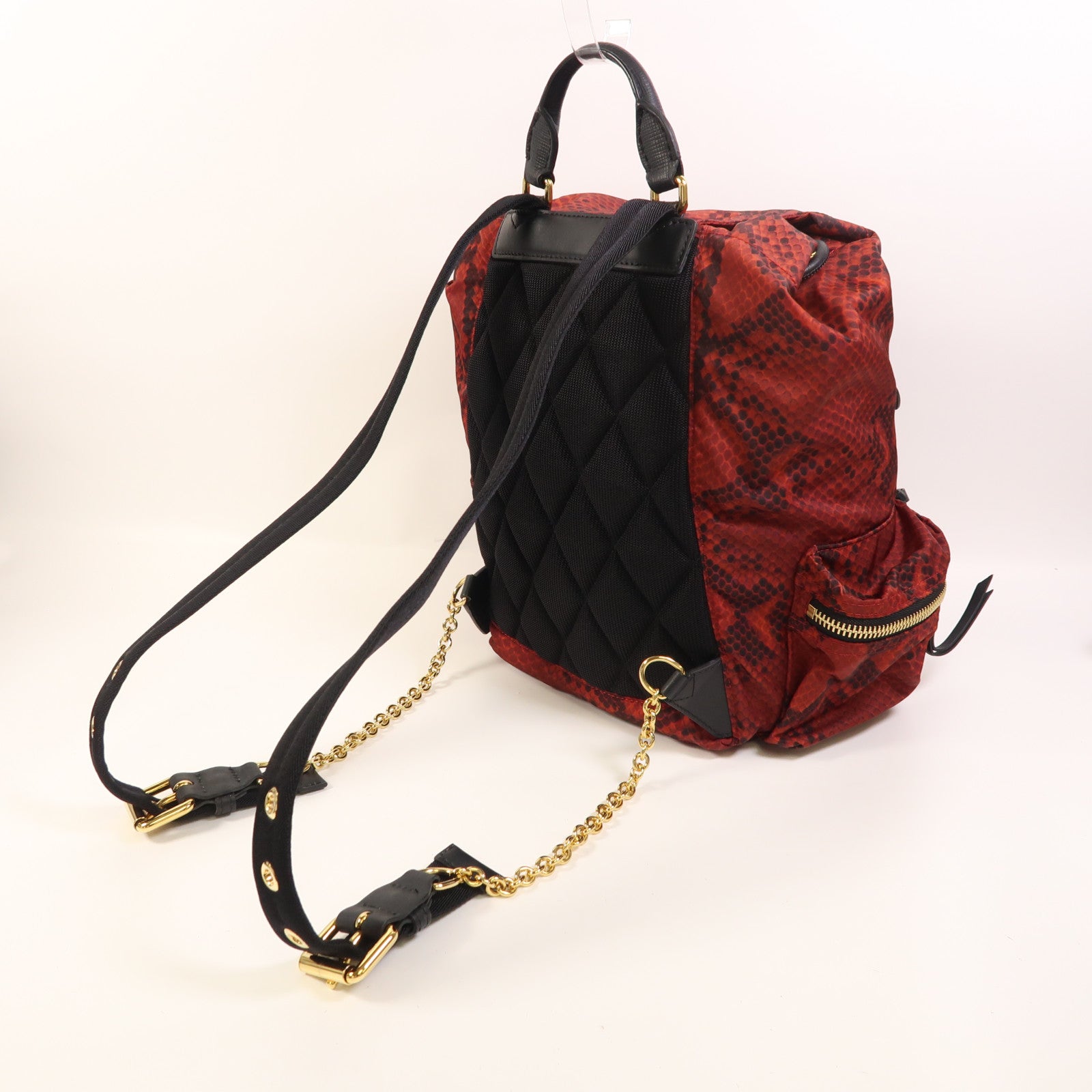 BURBERRY 尼龍Backpack金扣背包