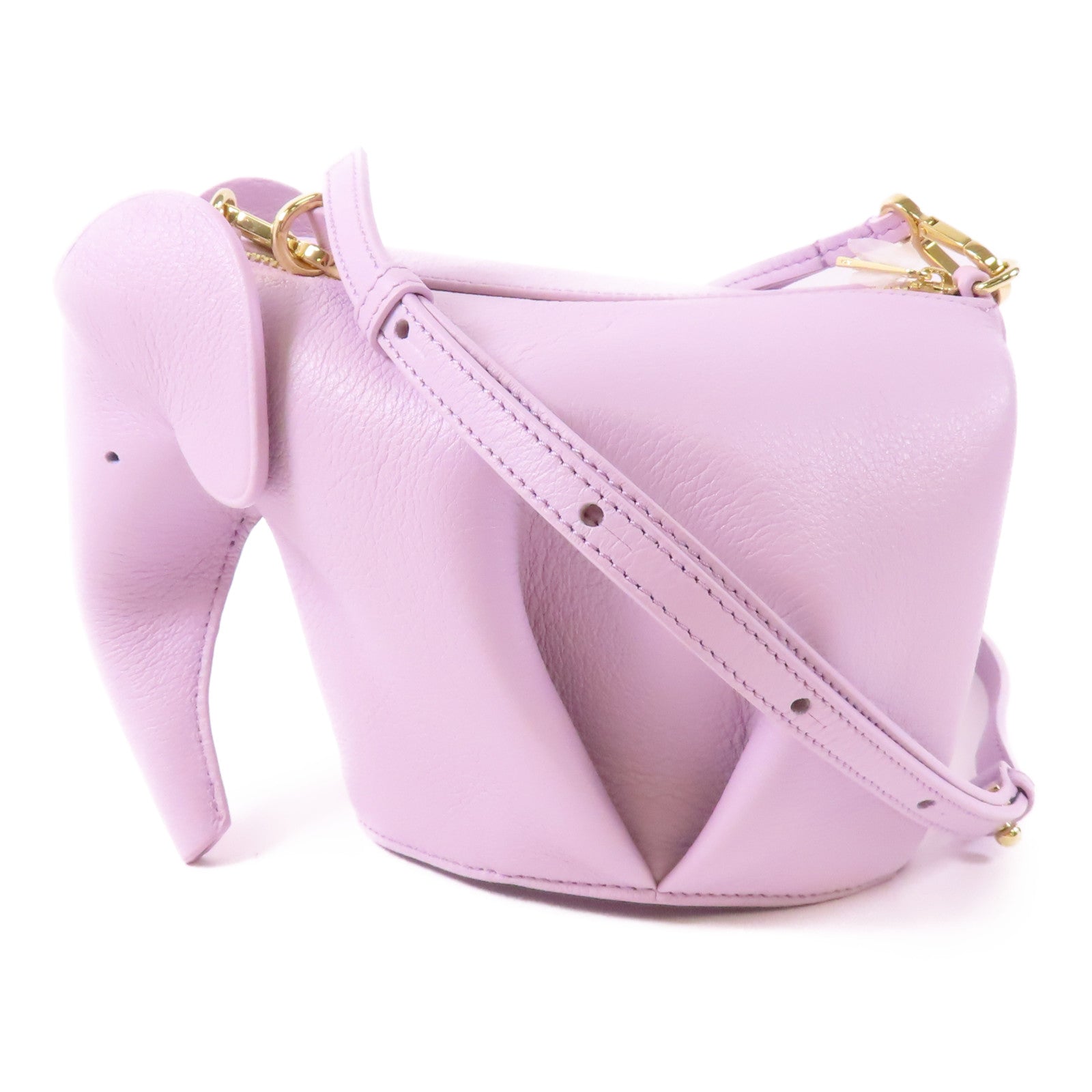 LOEWE 牛皮皮革Elephant Bag金扣肩背袋