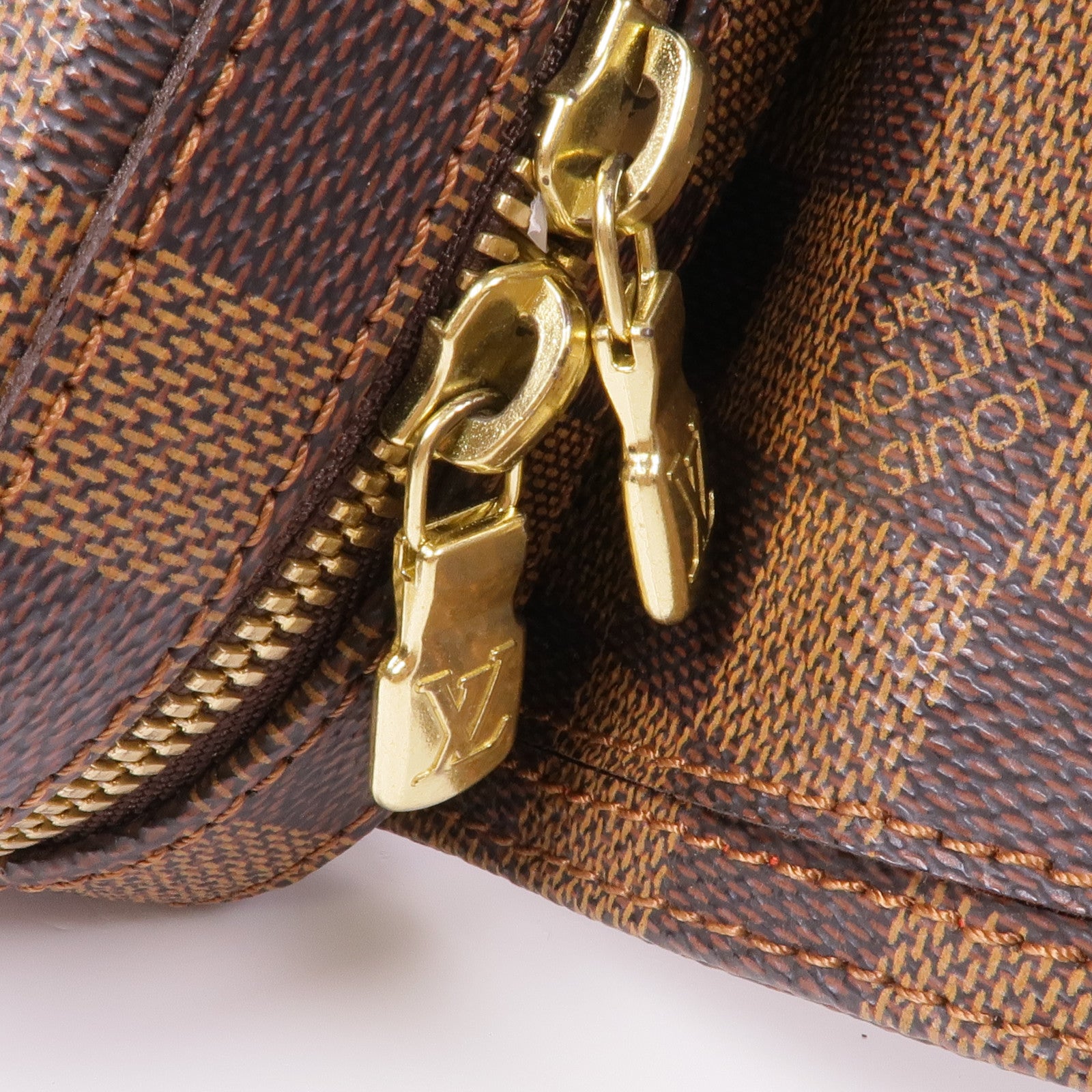 LOUIS VUITTON Damier Geronimos金扣腰包