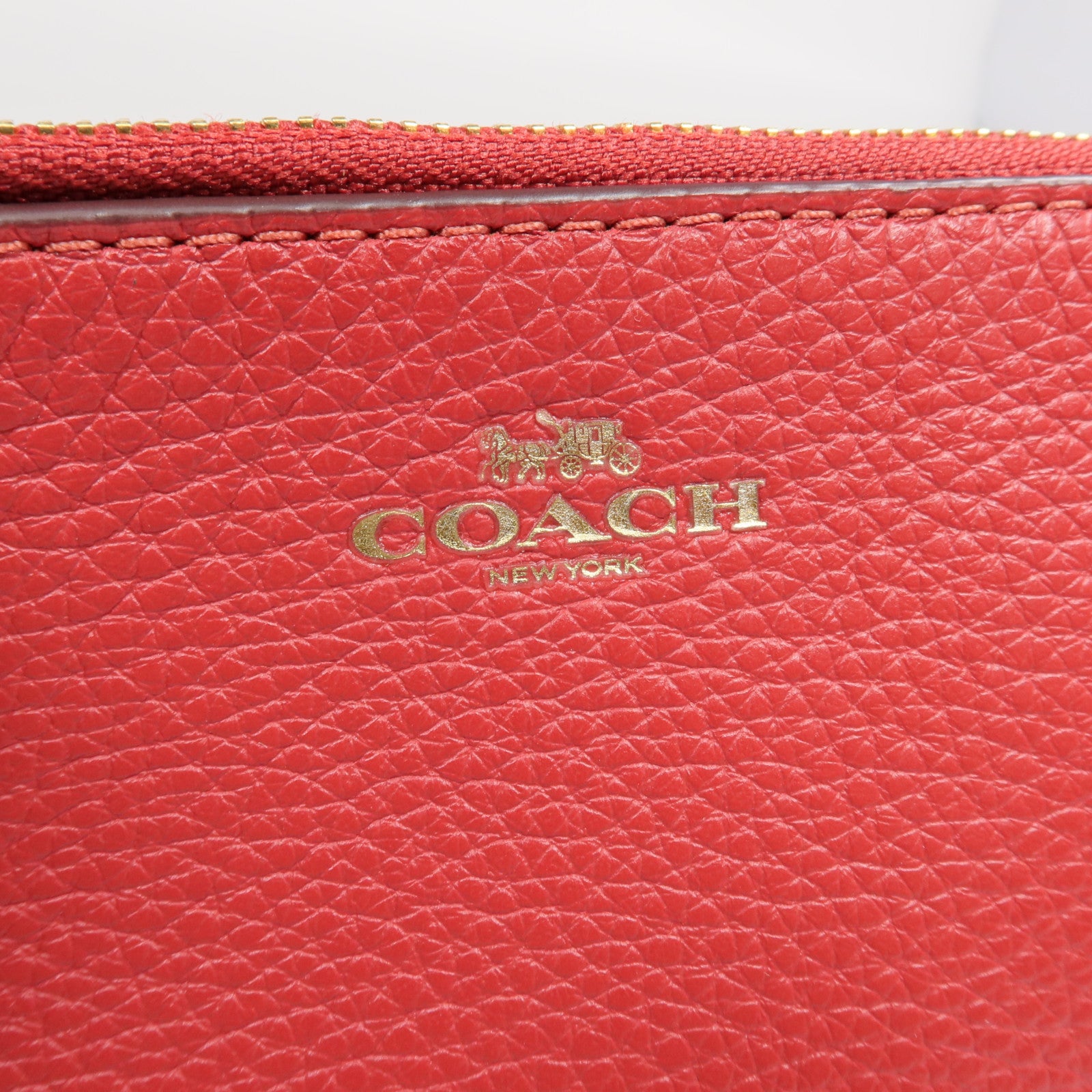 COACH 【激減優惠】牛皮皮革Wallet金扣長錢包