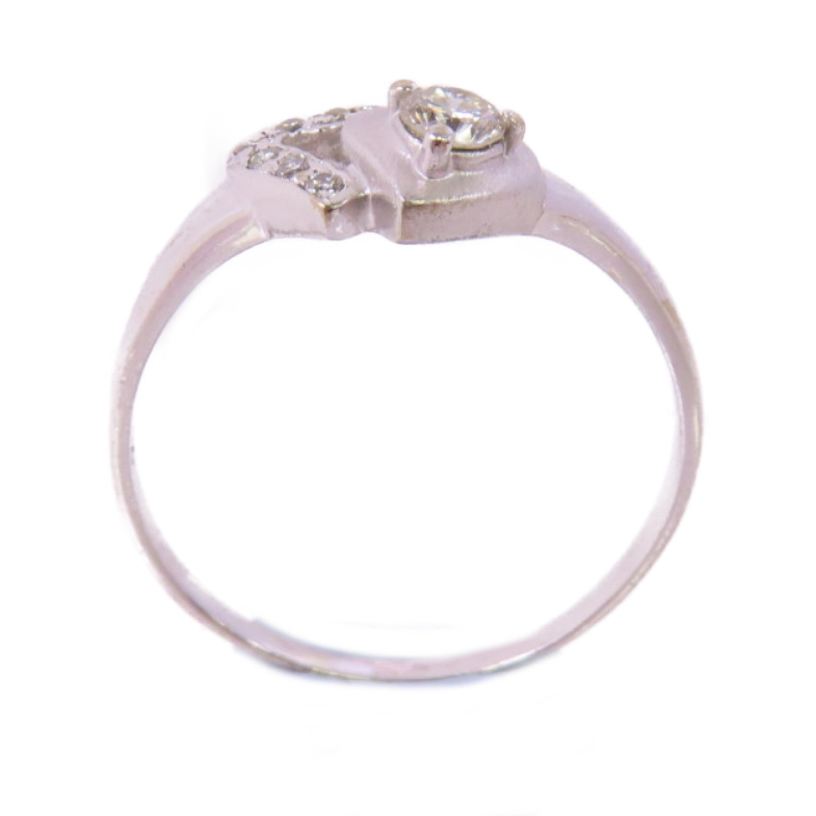 JEWELRY 【激減優惠】18K白金/鑽石Diamond Ring戒指US#6.5