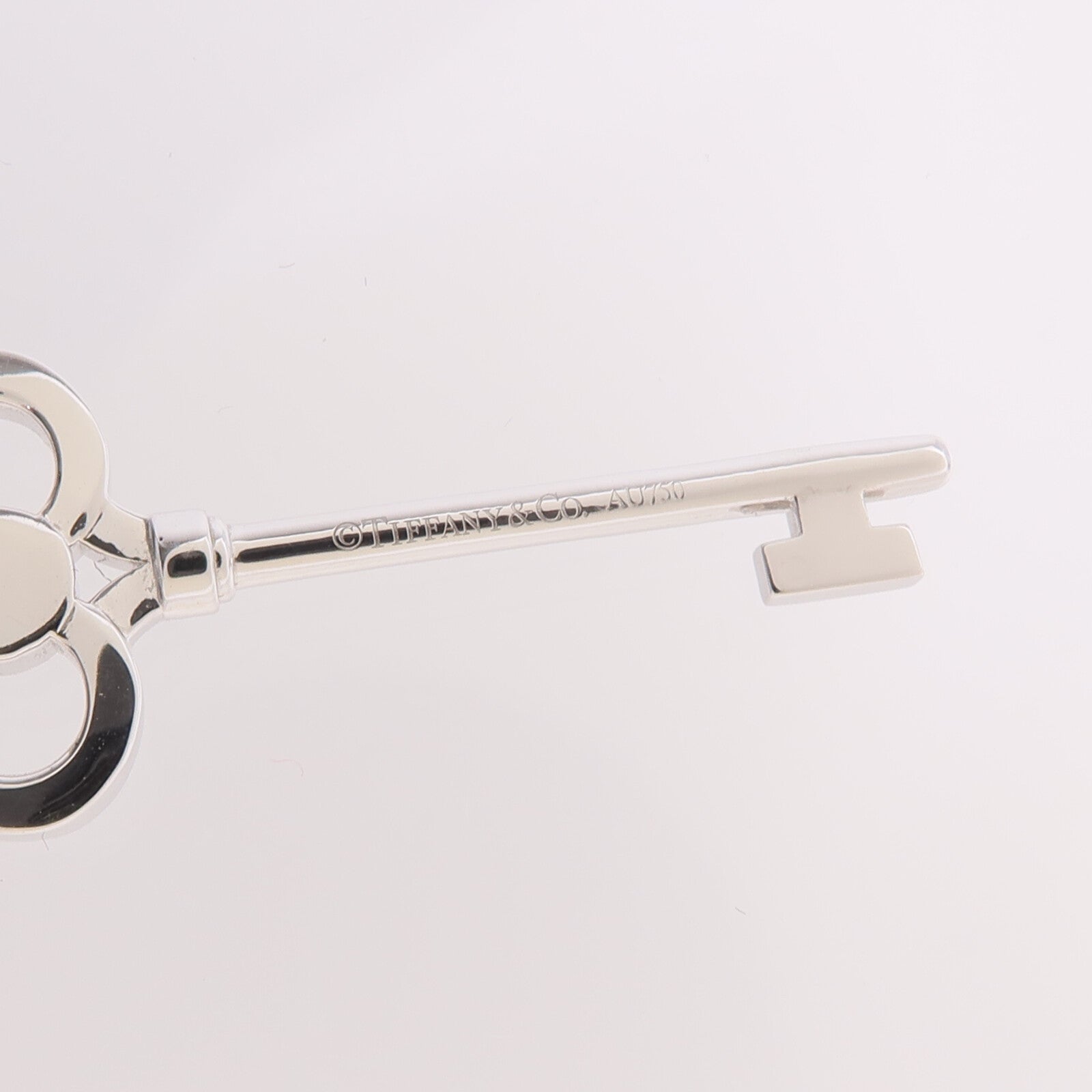 TIFFANY＆CO 18K白金Tiffany Keys鑽石項鍊