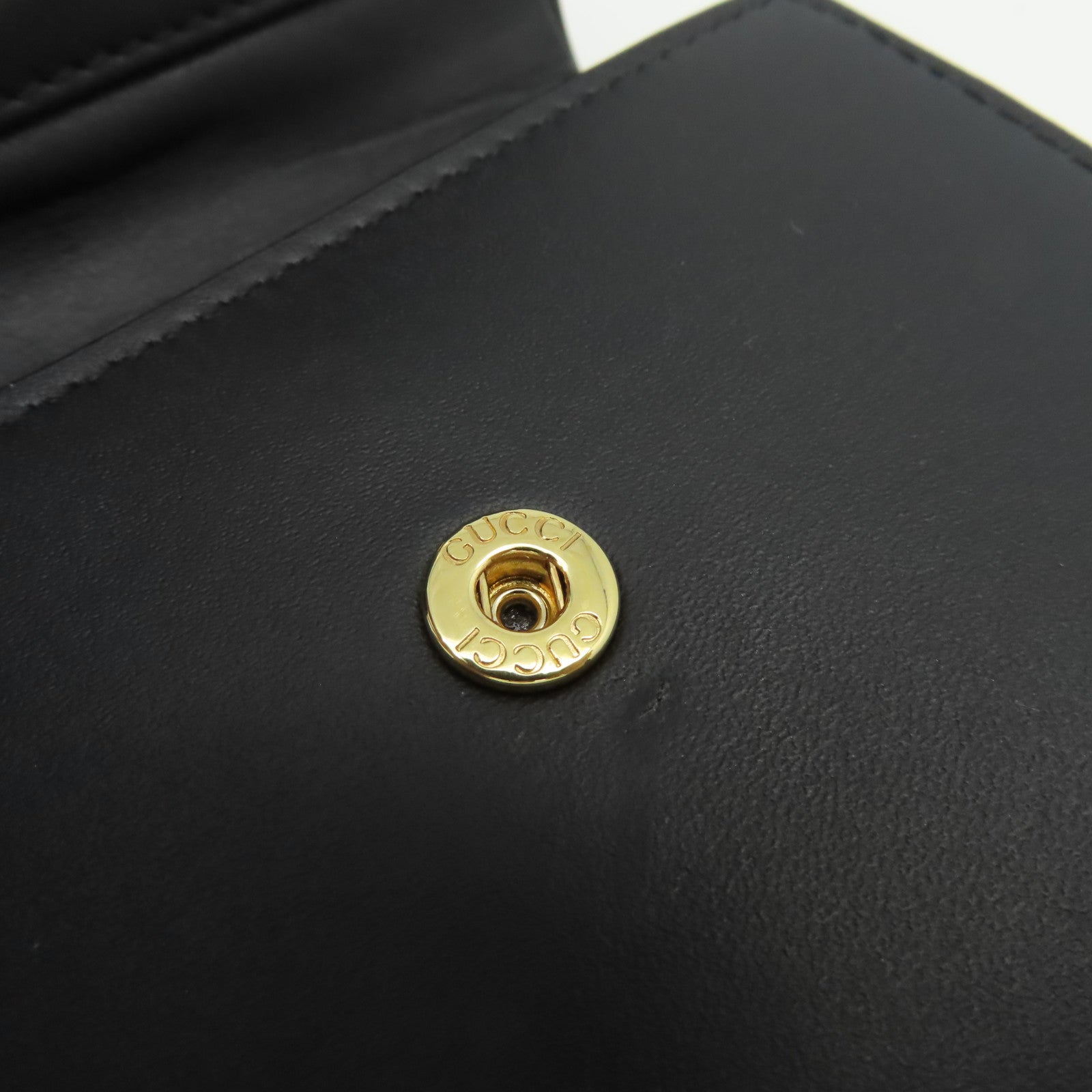 GUCCI 【激減優惠】牛皮皮革Short Wallet短錢包黑色