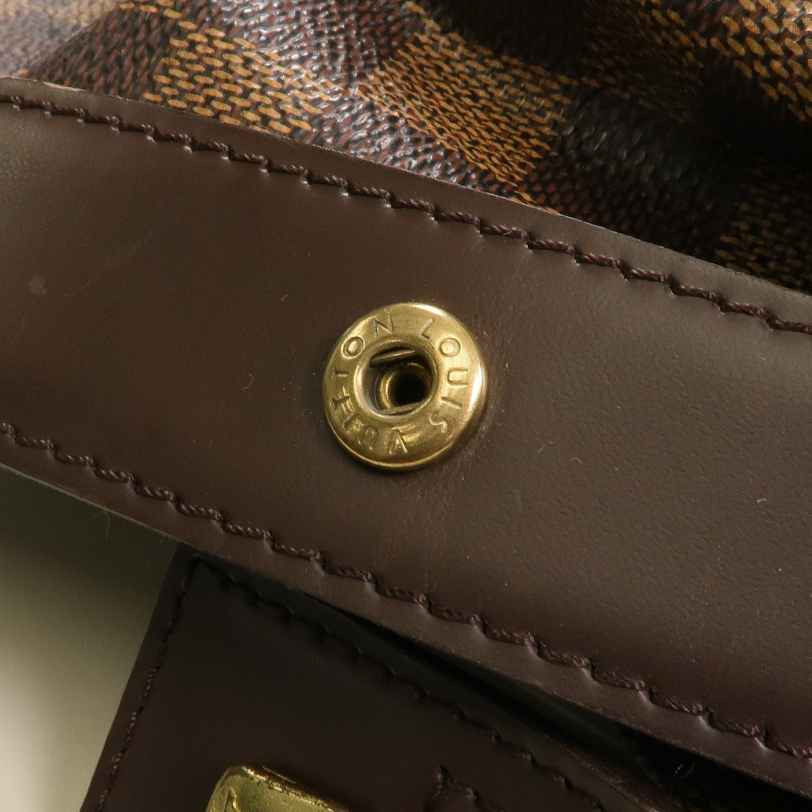 LOUIS VUITTON Damier Chelsea金扣手挽袋/肩背袋