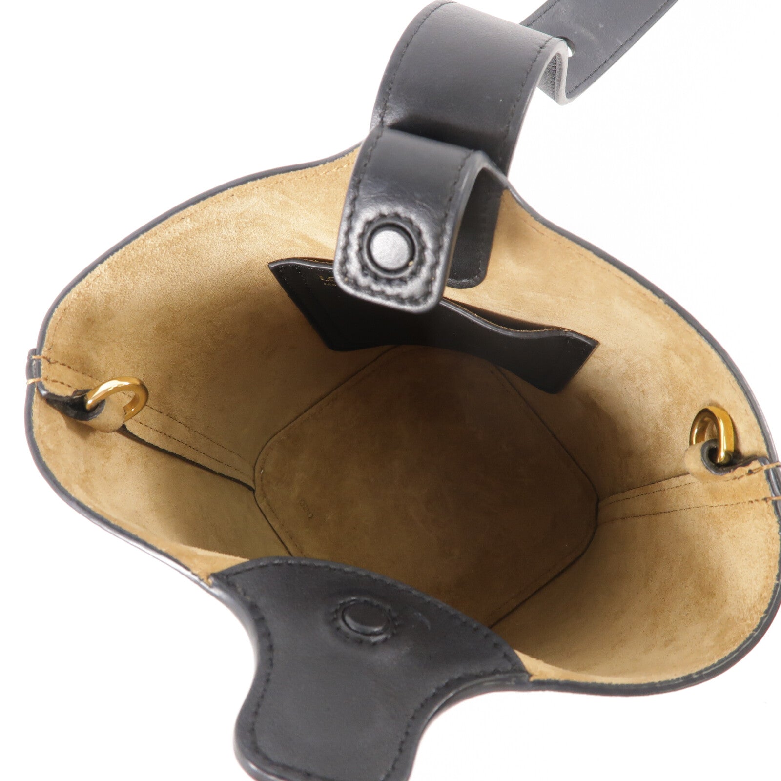 LOEWE 牛皮皮革Mini Pebble Bucket Bag手挽肩背兩用袋