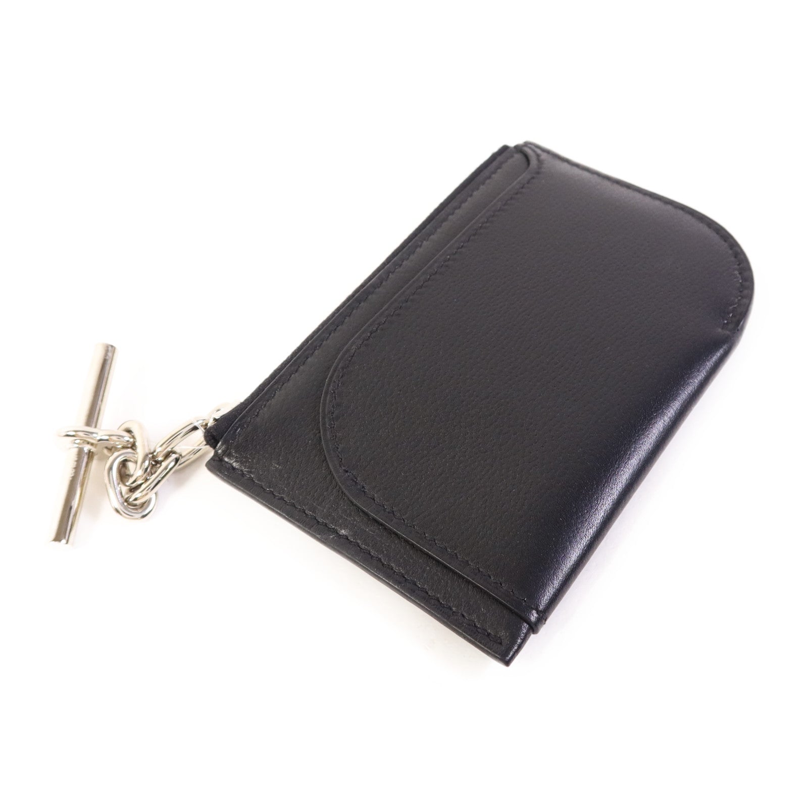 HERMES 【激減優惠】Evercolor皮革Strap Phone Case PM銀扣手拿包