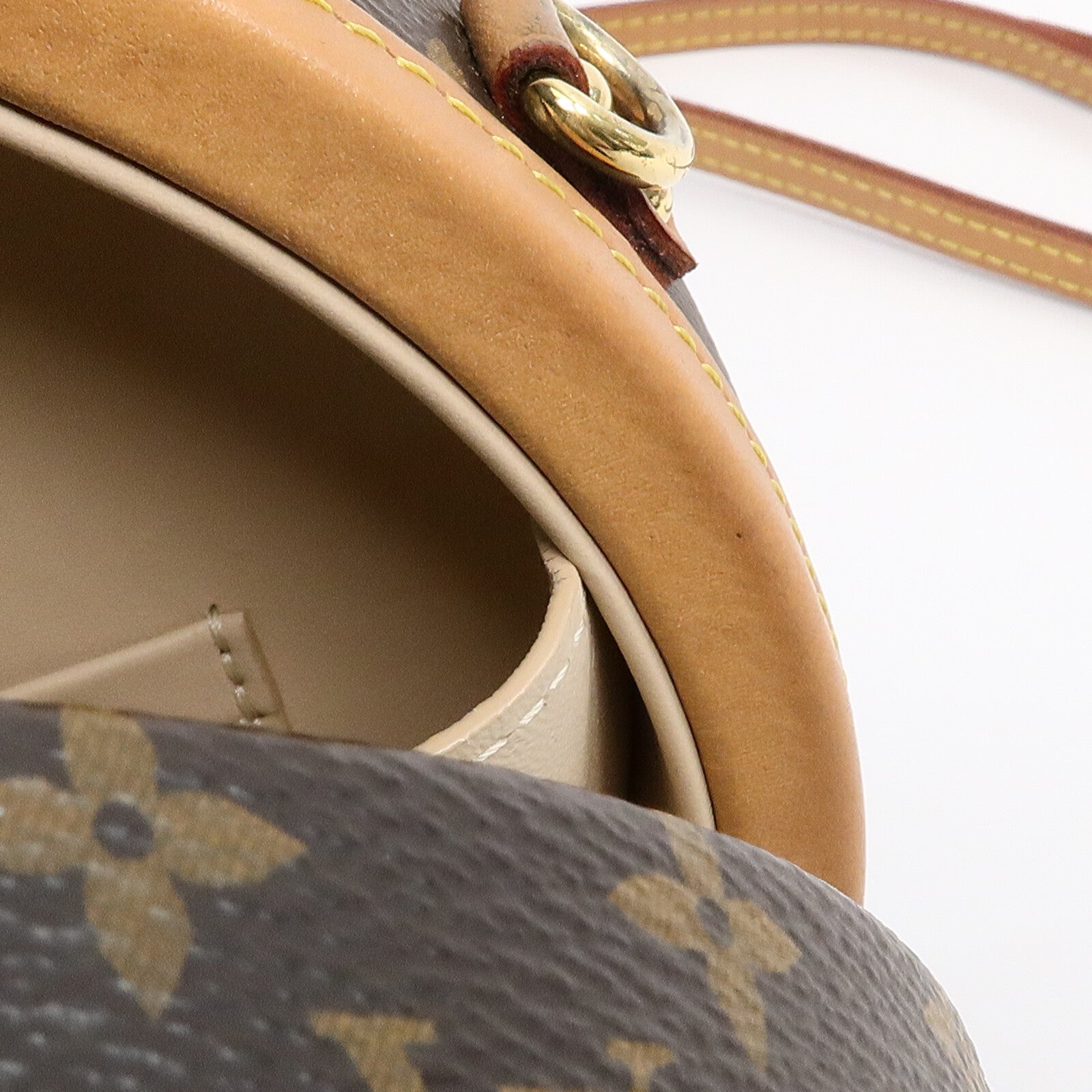 LOUIS VUITTON Monogram Petite Boite Chapeau金扣手挽肩背兩用袋