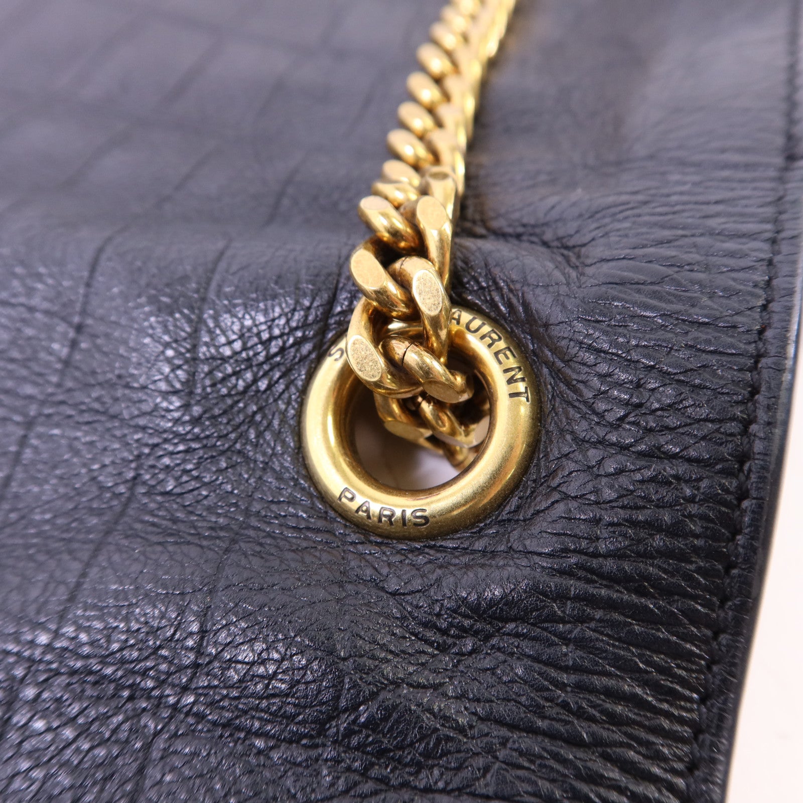 SAINT LAURENT 牛皮皮革/麂皮皮革Medium Kate Reversible Chain Bag金扣鏈帶肩背袋