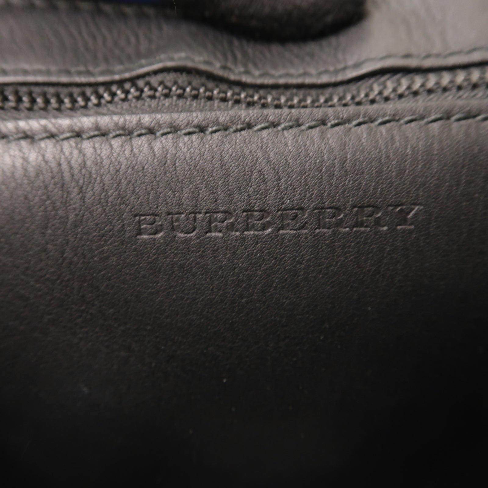 BURBERRY 【激減優惠】帆布Shoulder Bag肩背袋黒色/藍色