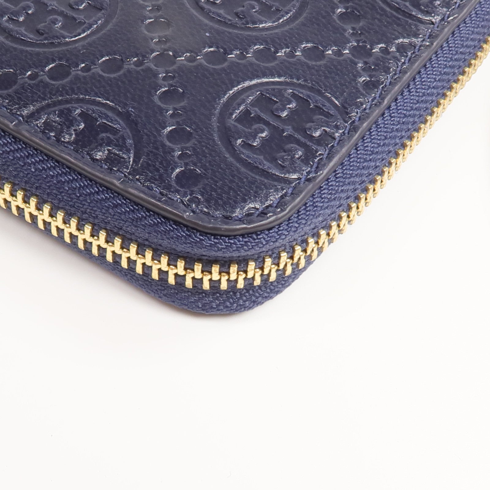 Tory Burch 牛皮皮革Zipper Long Wallet金扣長錢包