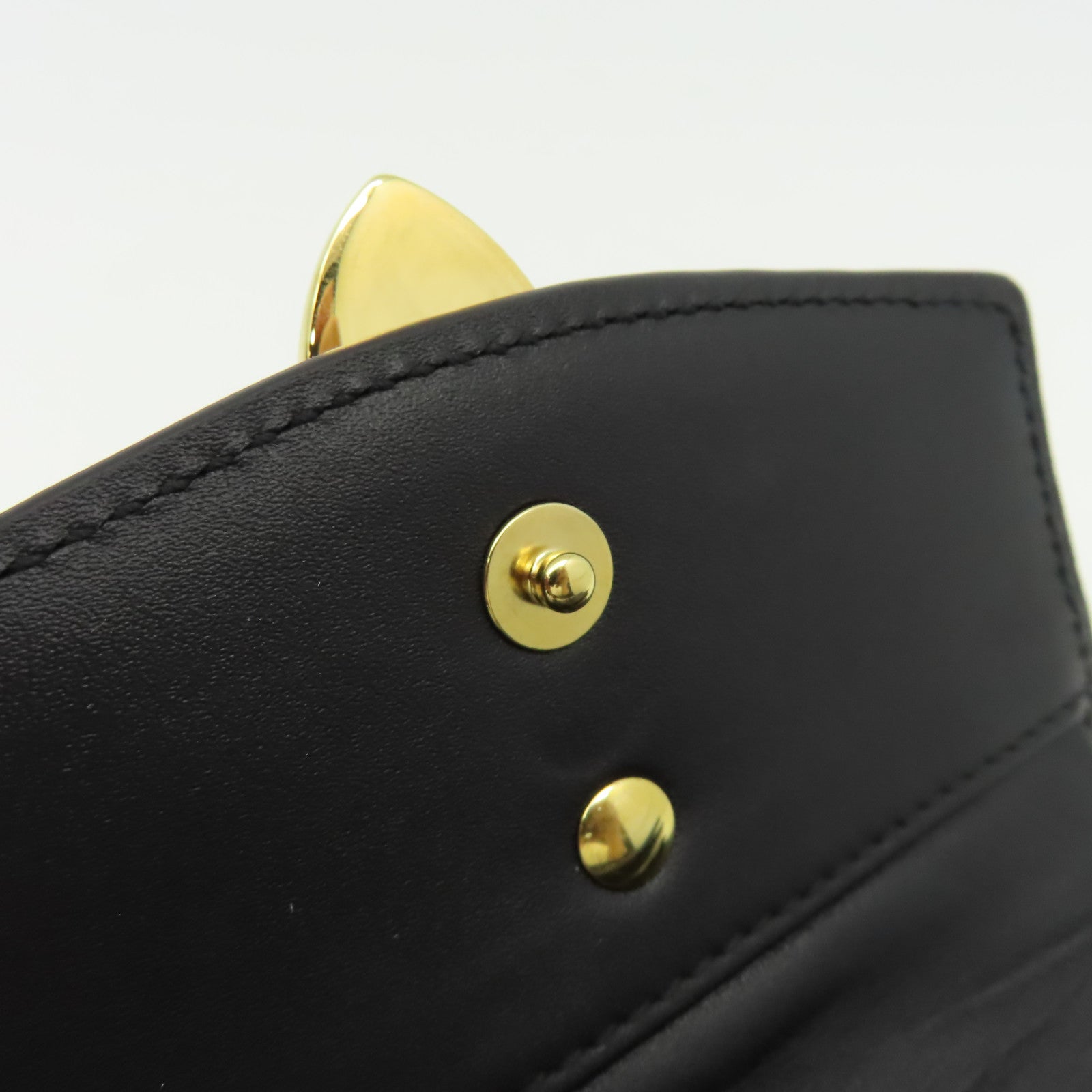 GUCCI 【激減優惠】牛皮皮革Short Wallet短錢包黑色