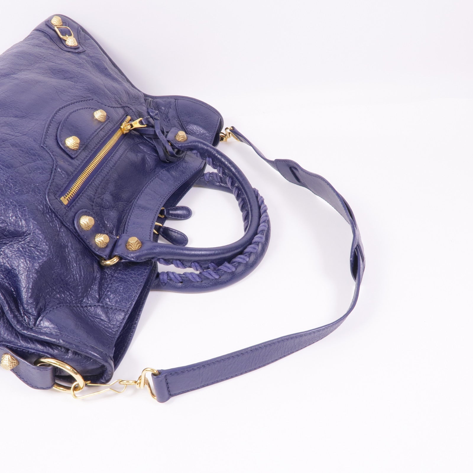 BALENCIAGA 牛皮皮革Giant City金扣手挽肩背兩用袋