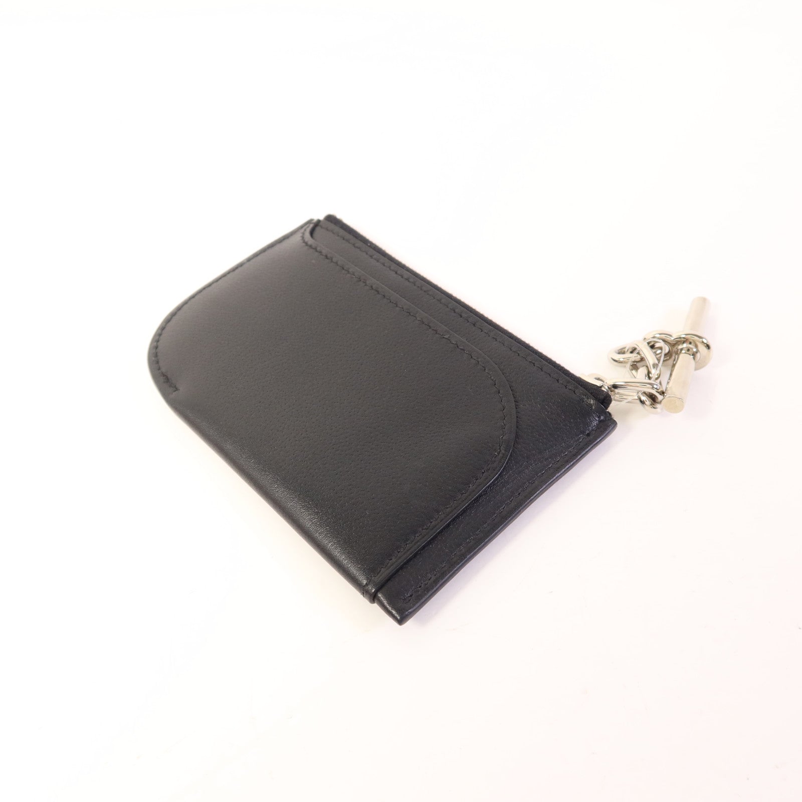 HERMES 【激減優惠】Evercolor皮革Strap Phone Case PM銀扣手拿包