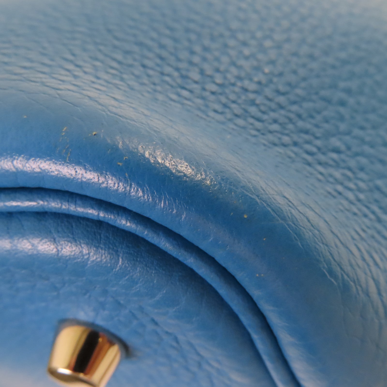HERMES Clemence皮革Picotin MM Tote Bag銀扣手挽袋Bleu Zanzibar坦桑尼亞藍色