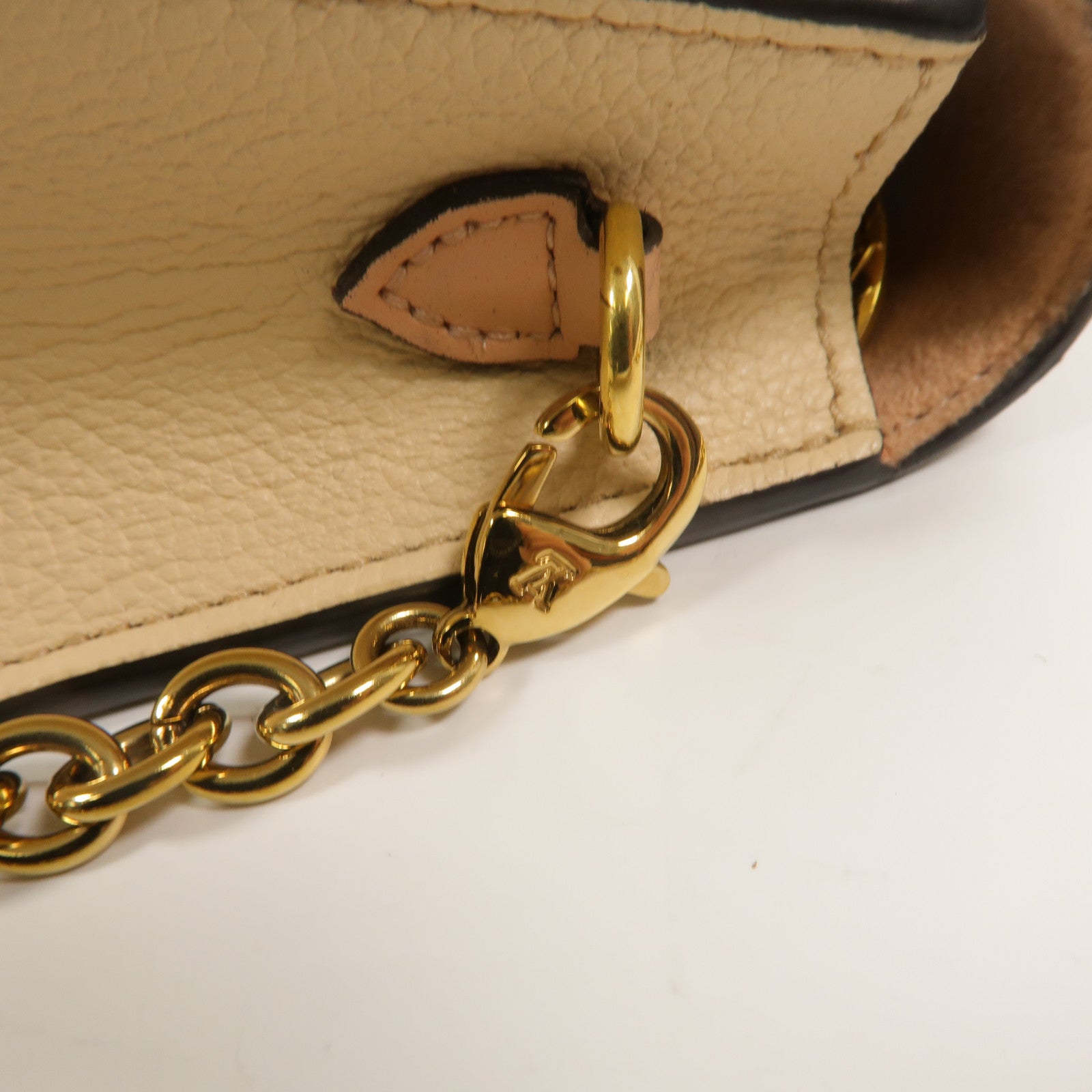 LOUIS VUITTON Damier Vavin Chain Wallet金扣鏈帶肩背袋
