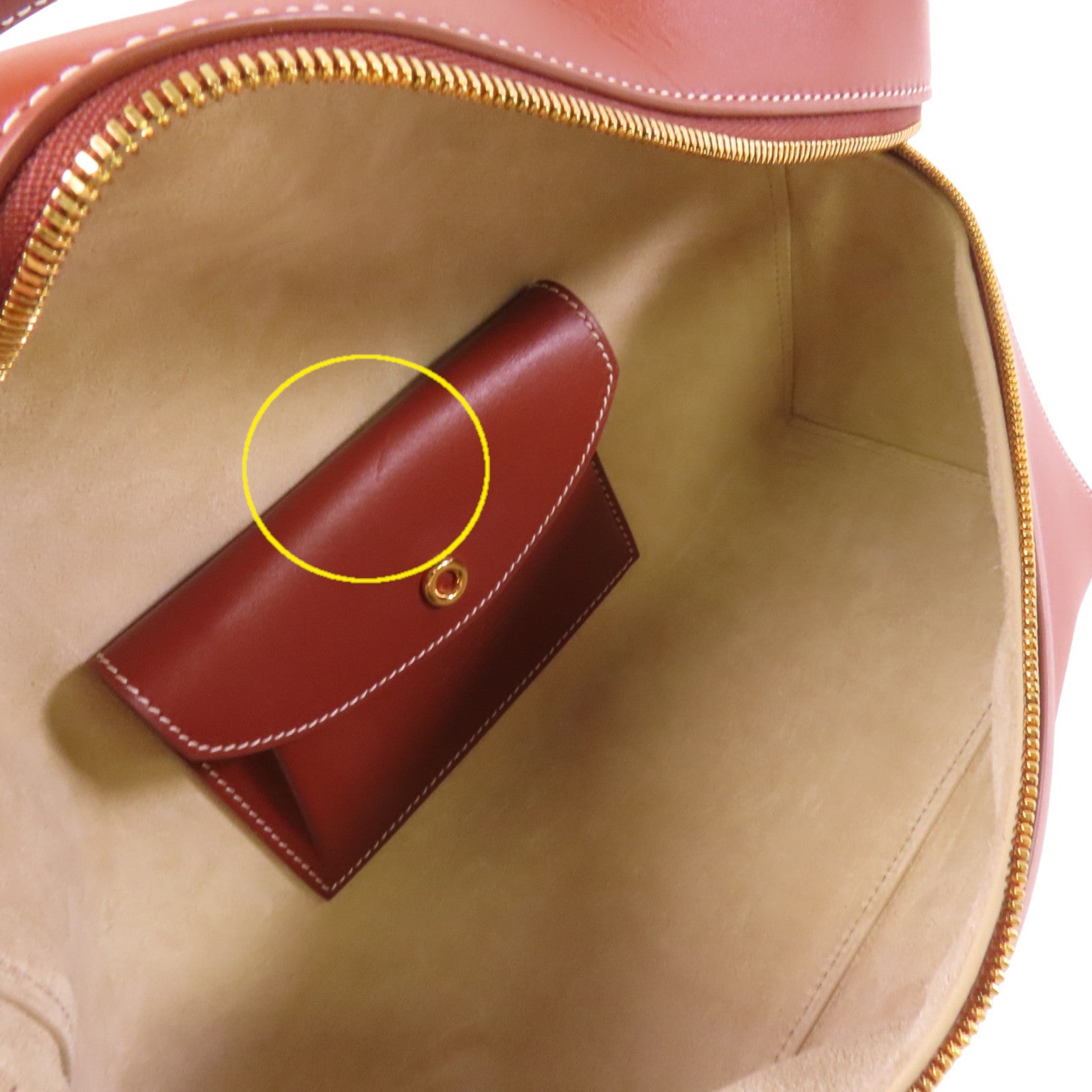 Loro Piana 牛皮皮革Extra Bag L27金扣手挽肩背兩用袋