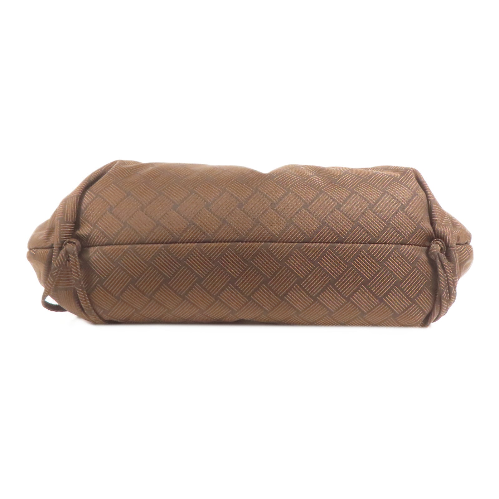 BOTTEGA VENETA BV Point Triangle Shoulder Bag 2 Way Bag Nylon/Leather Brown