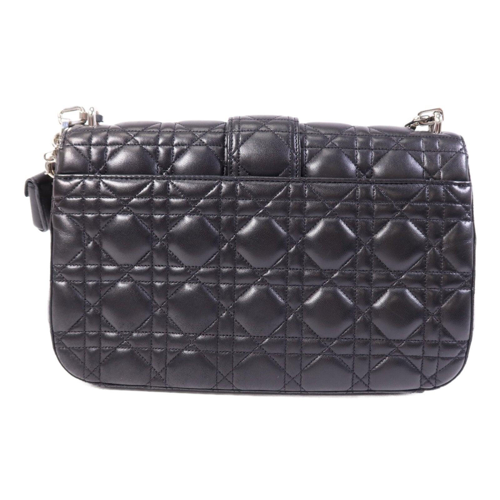 Dior 羊皮皮革Miss Dior銀扣鏈帶肩背袋