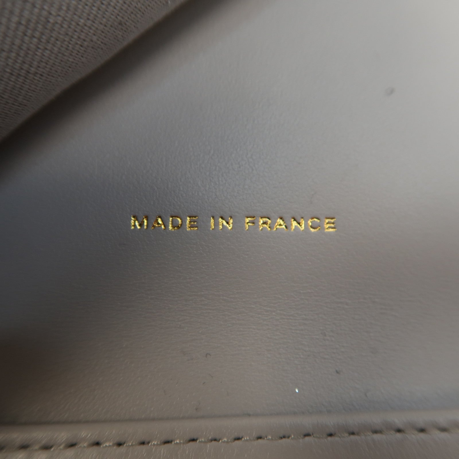 CHANEL 菱格Caviar皮革Wallet金扣錢包灰色