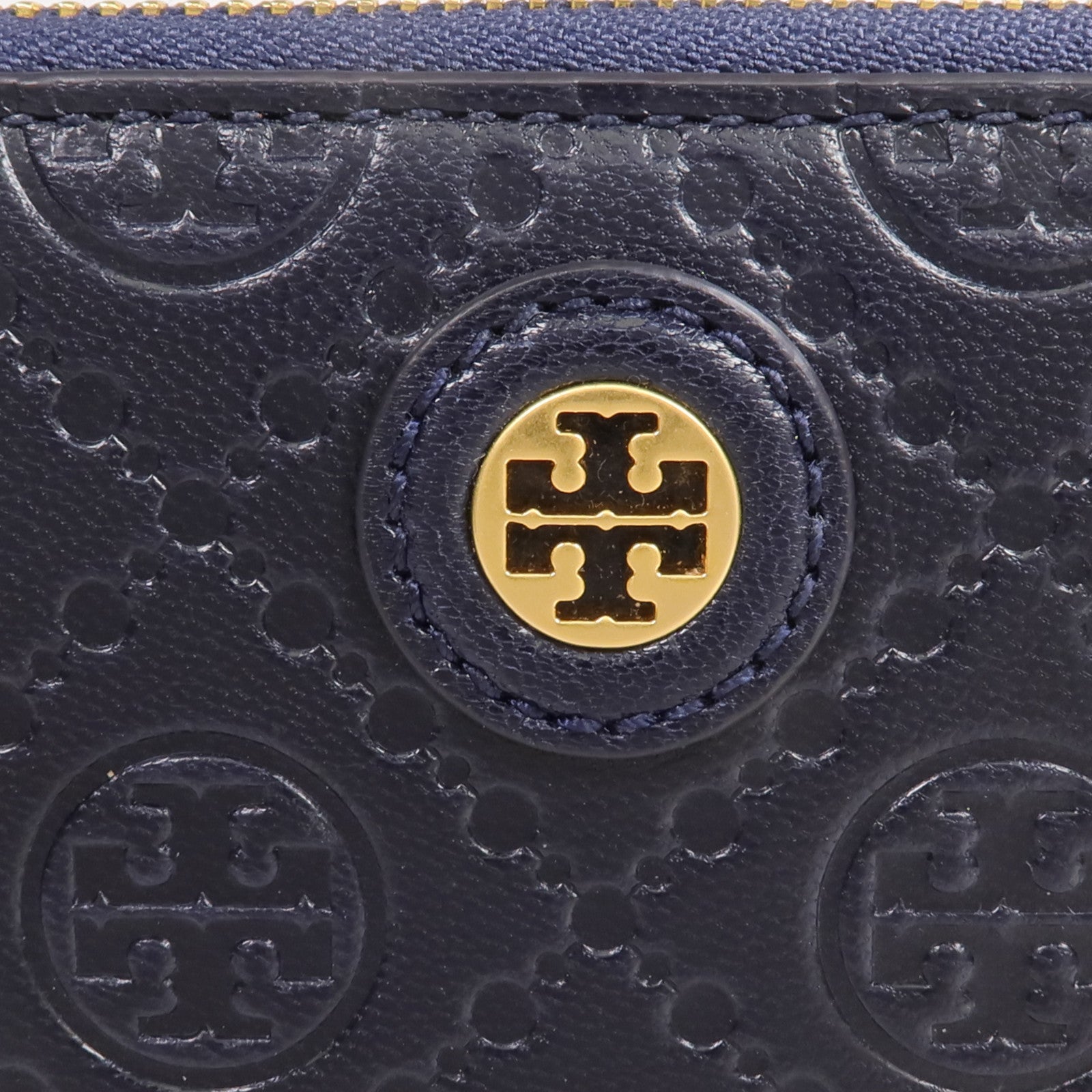 Tory Burch 牛皮皮革Zipper Long Wallet金扣長錢包