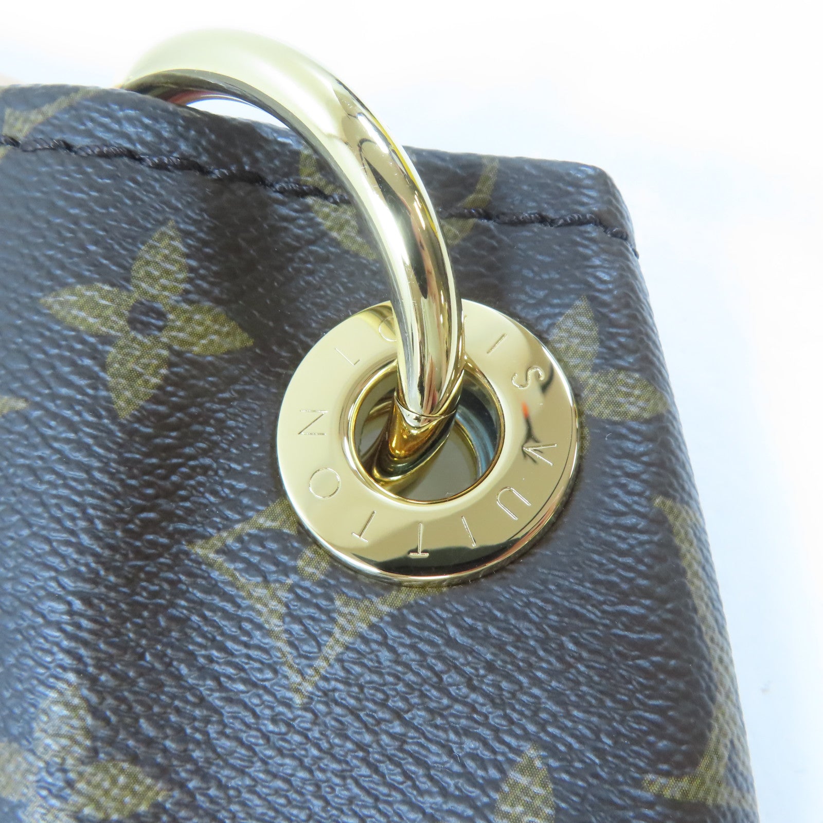 LOUIS VUITTON Monogram Artsy GM金扣肩背袋啡色