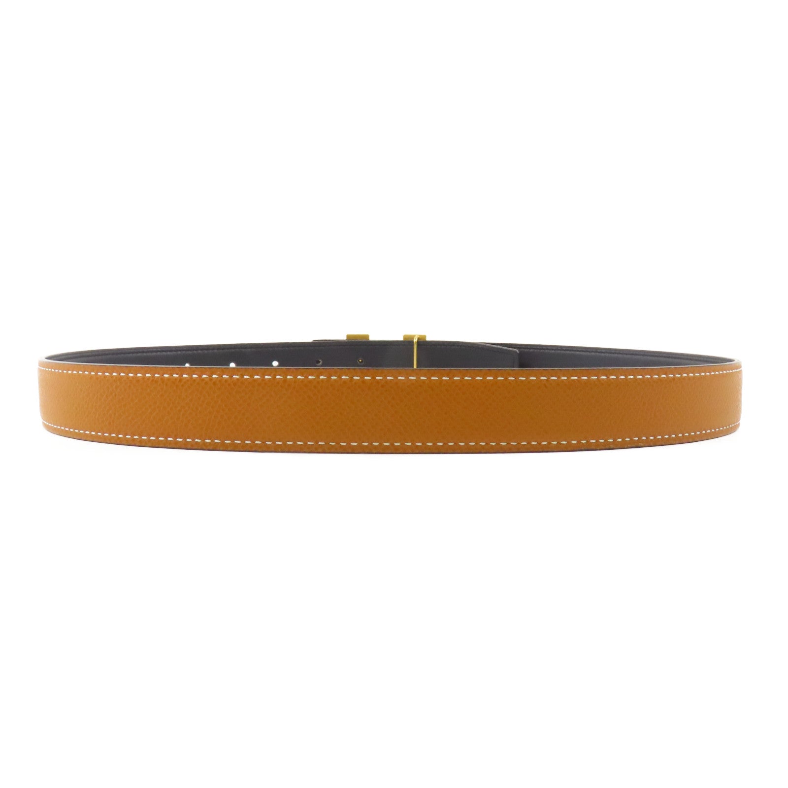 HERMES Epsom皮革H Belt金扣皮帶Gold