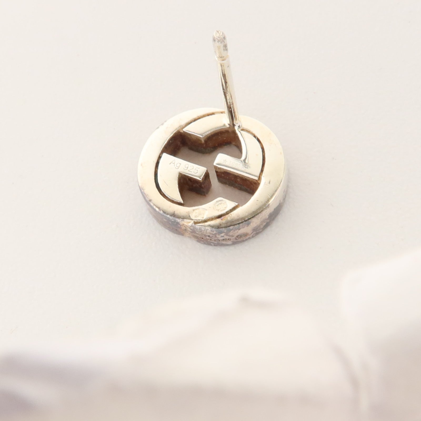 GUCCI 925純銀Interlocking G Earrings耳環