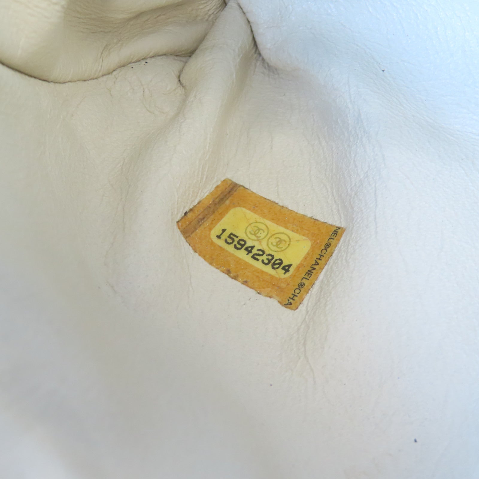 CHANEL 菱格牛皮皮革Chain Shoulder銀扣鏈帶肩背袋啡色