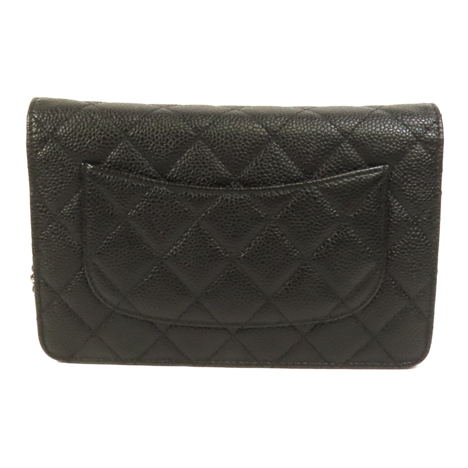 CHANEL 牛皮皮革WOC Wallet On Chain銀扣鏈帶肩背袋