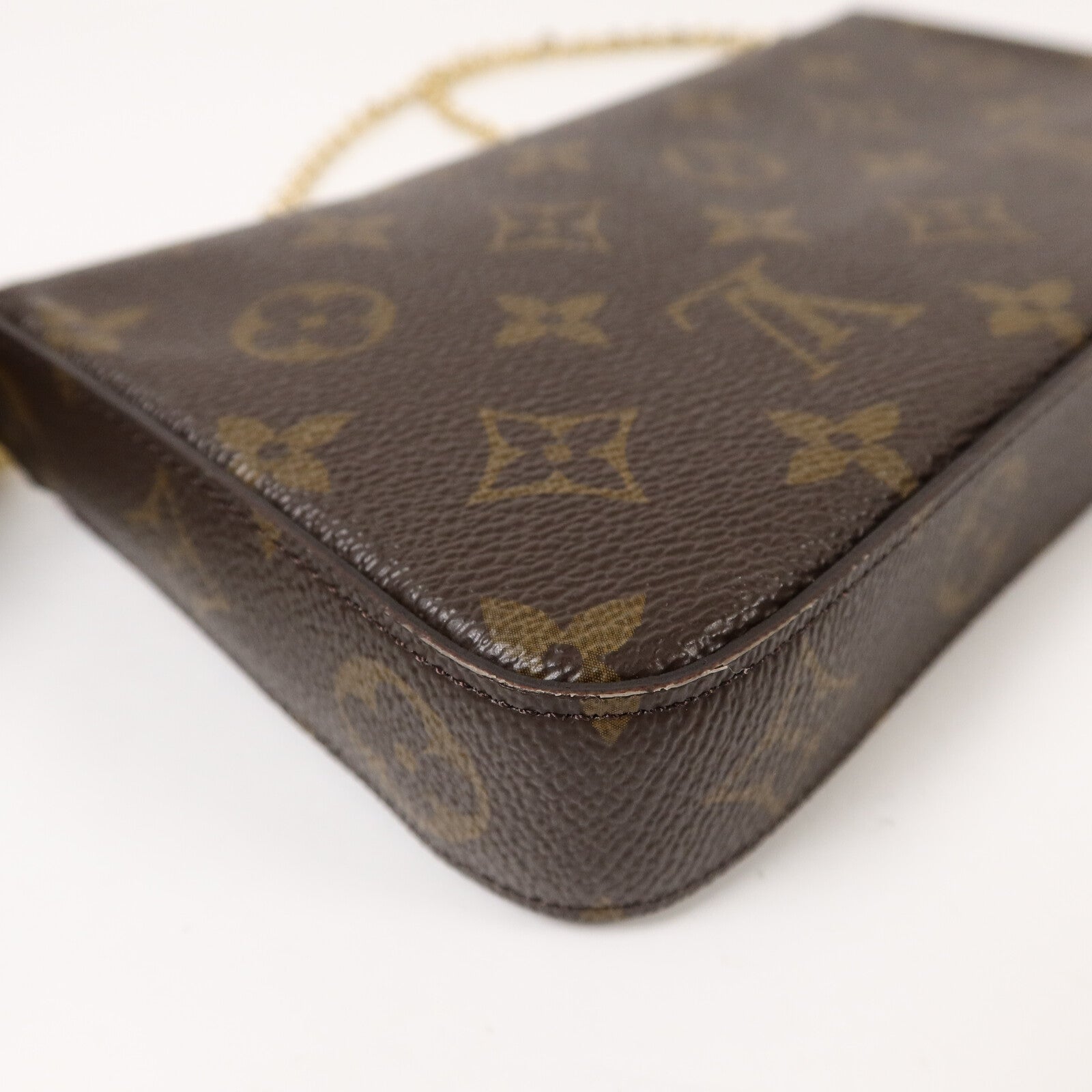 LOUIS VUITTON Monogram Pochette Felicie鏈帶肩背袋