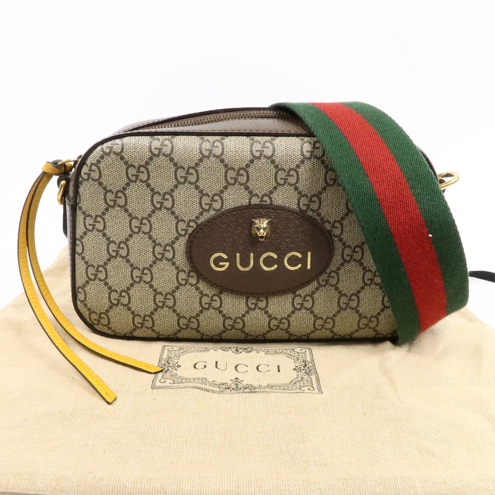 GUCCI 塗層帆布Neo Vintage肩背袋