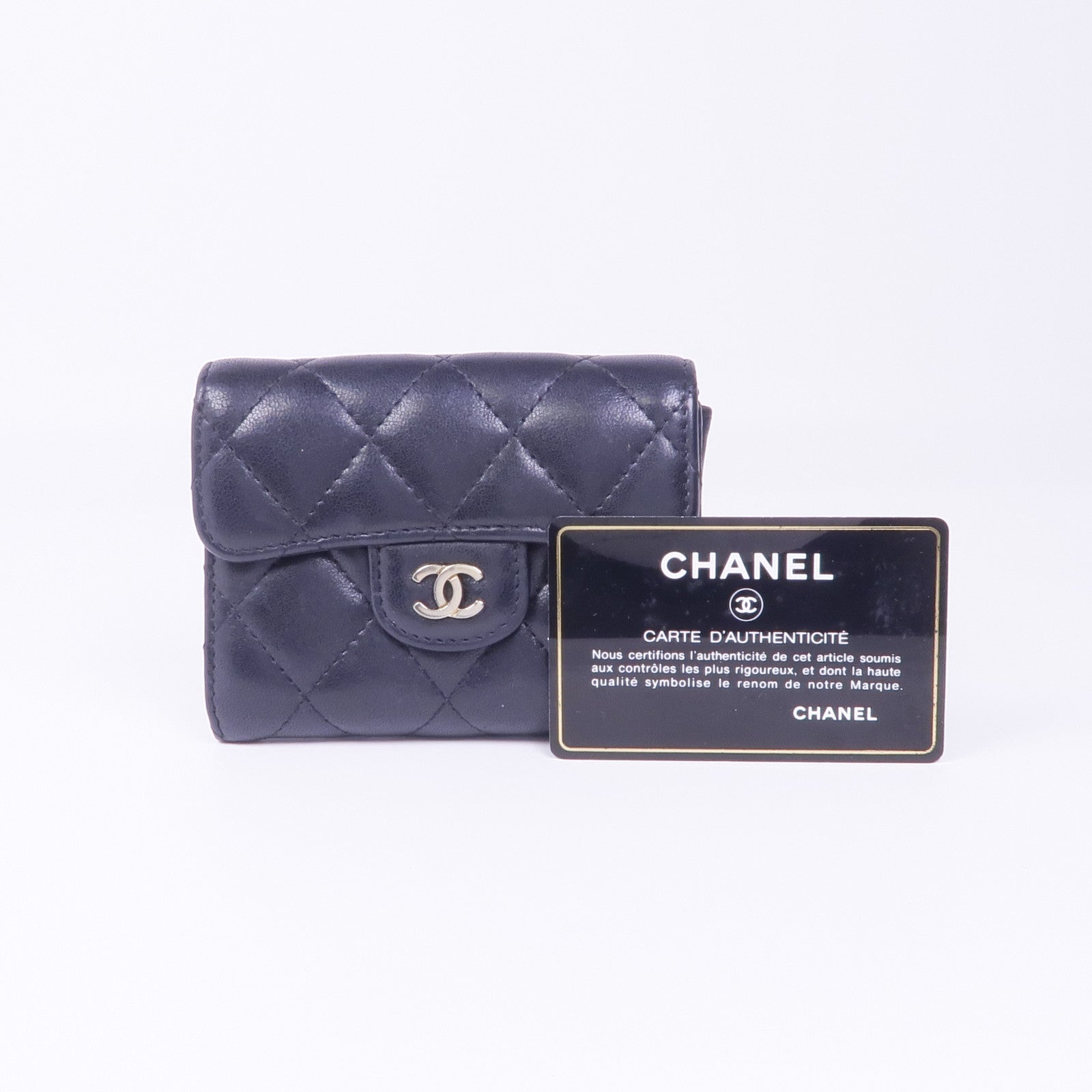 CHANEL 羊皮皮革Card Case金扣卡片套