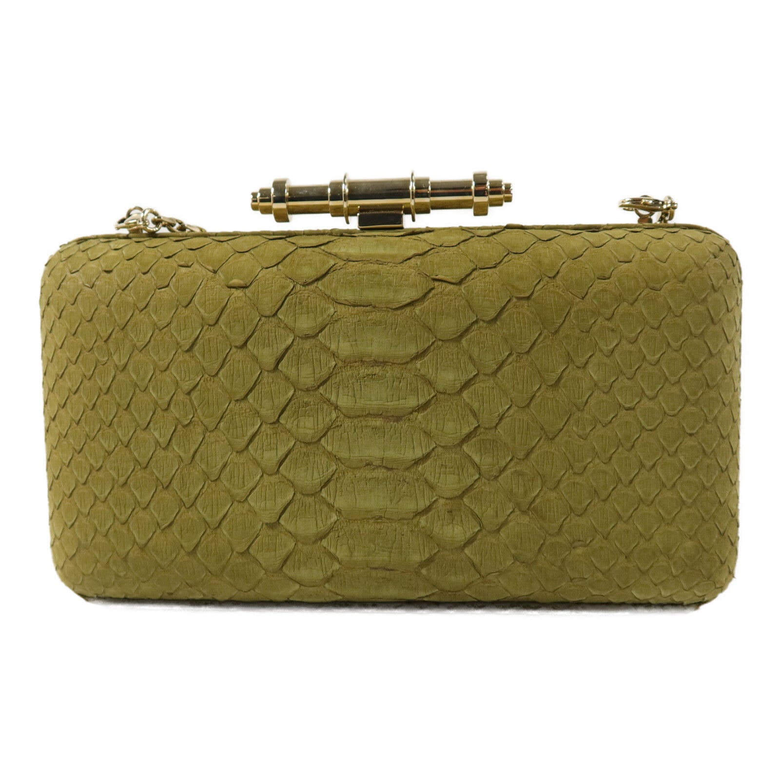 GIVENCHY 蛇皮皮革Clutch With Chain鏈帶肩背袋