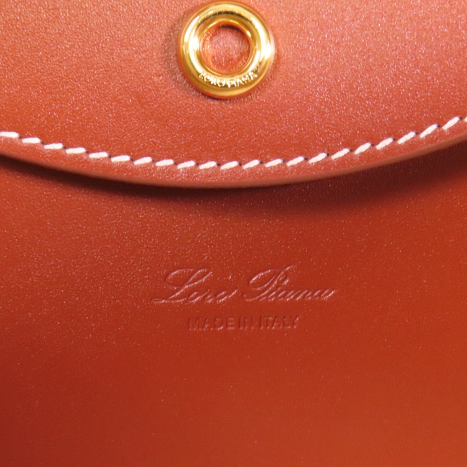 Loro Piana 牛皮皮革Extra Bag L27金扣手挽肩背兩用袋